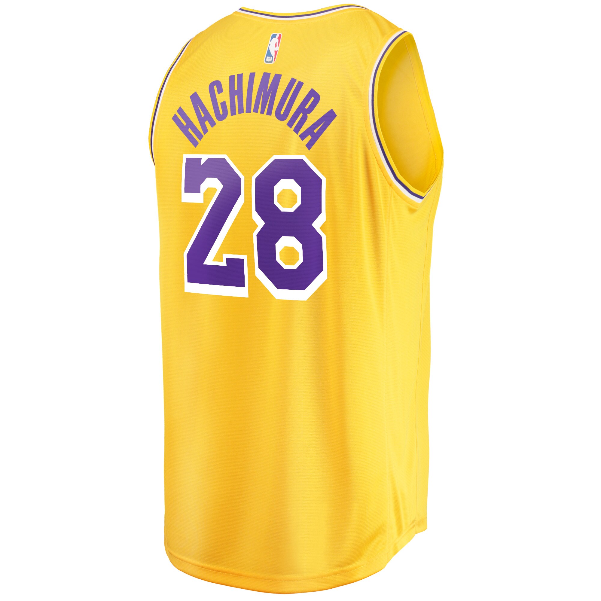 Rui Hachimura Los Angeles Lakers Fanatics Branded Fast Break Player Jersey - Icon Edition - Gold - vstockx
