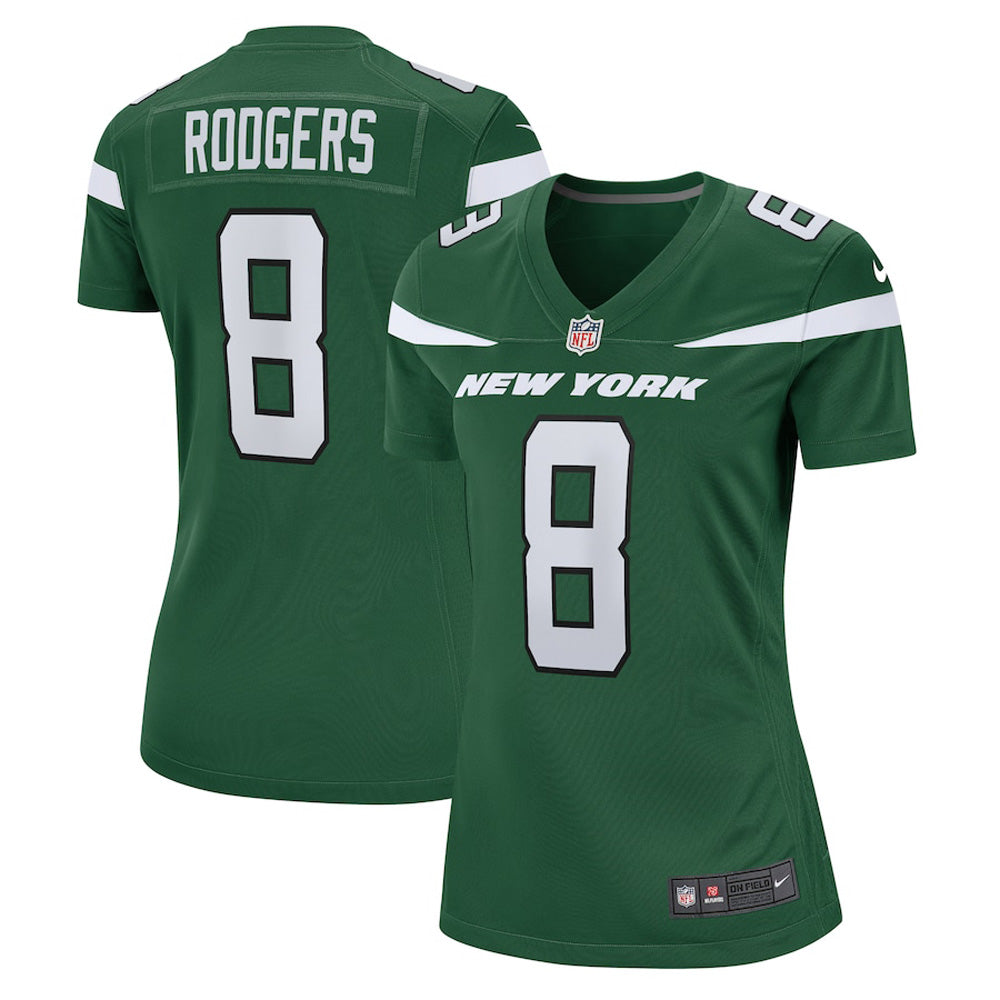 Women's New York Jets Aaron Rodgers Game Jersey - Green - vstockx