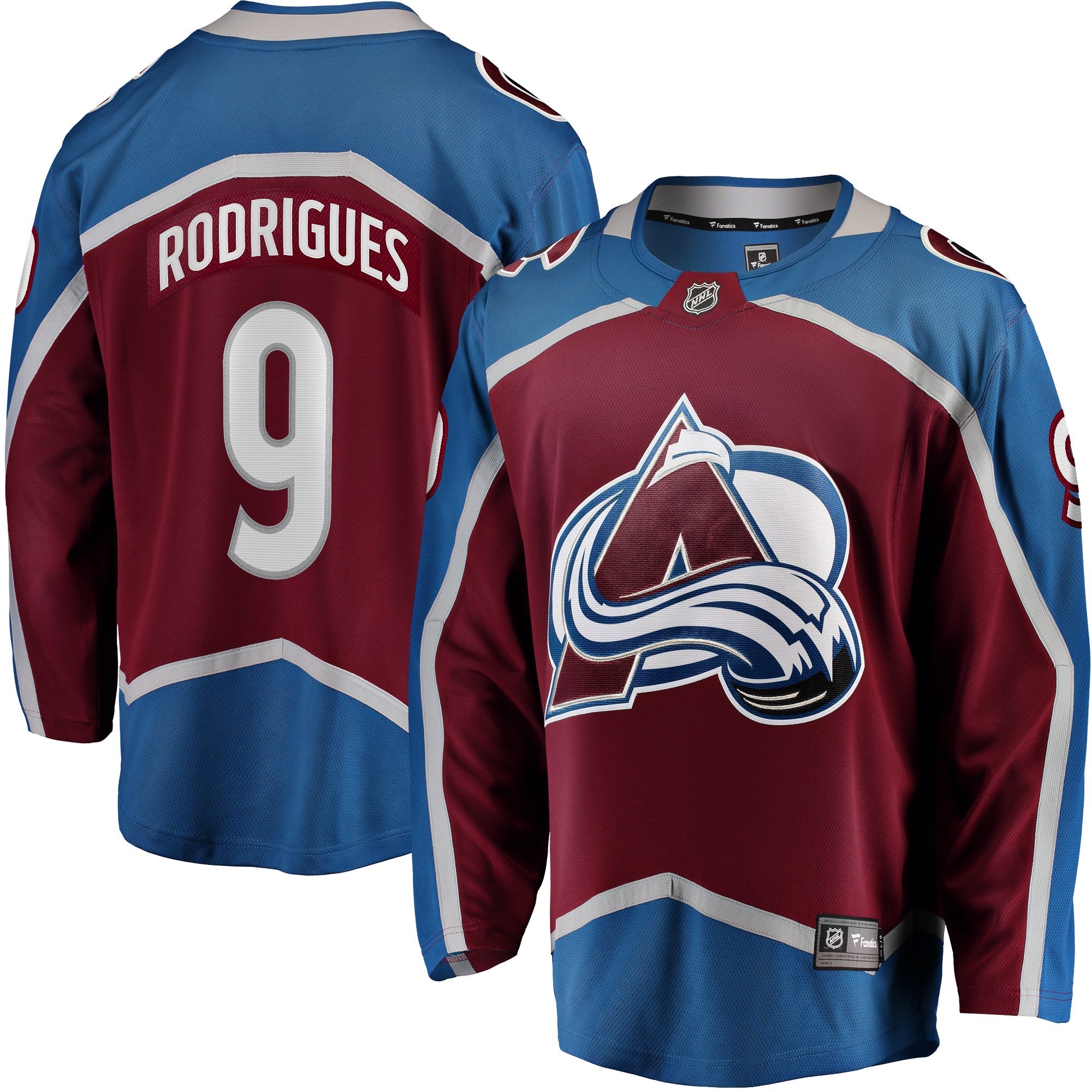 Men's Fanatics Branded Evan Rodrigues Burgundy Colorado Avalanche Home Breakaway Player Jersey - vstockx