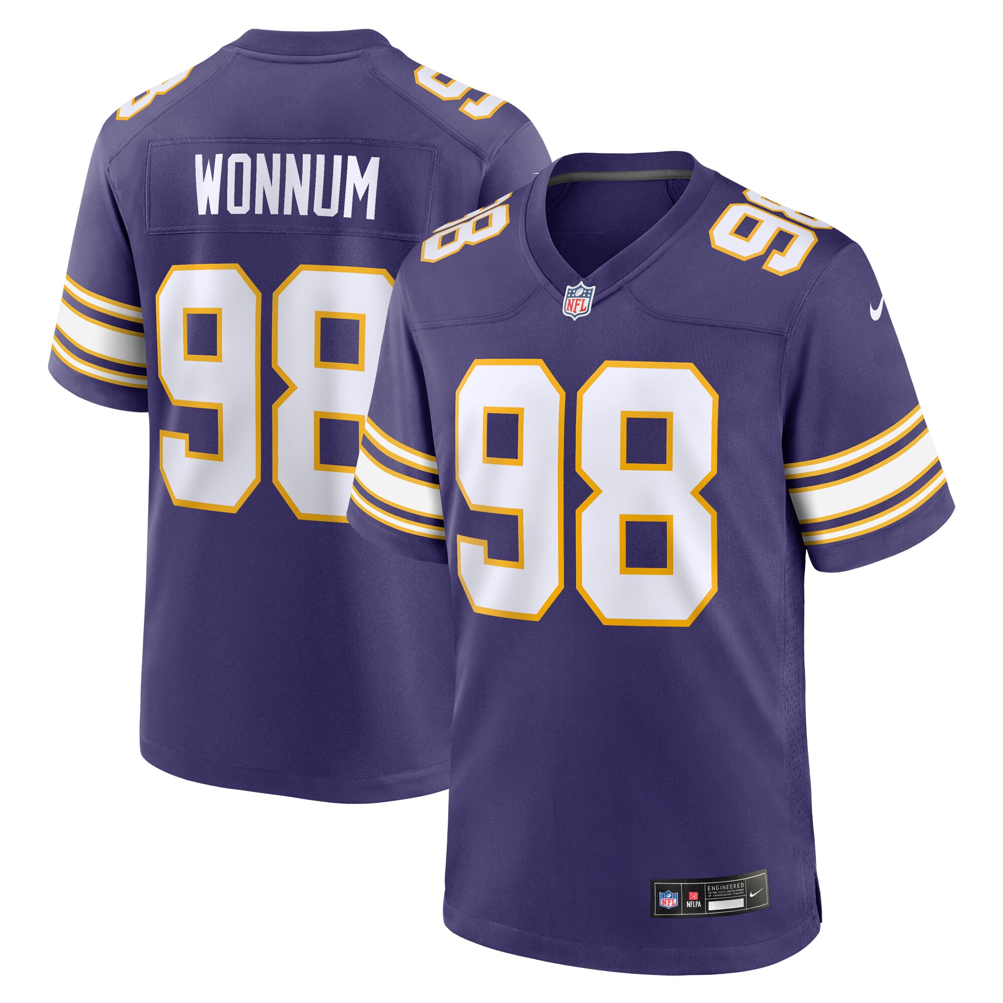 D.J. Wonnum Minnesota Vikings Nike Classic Player Game Jersey - Purple - vstockx