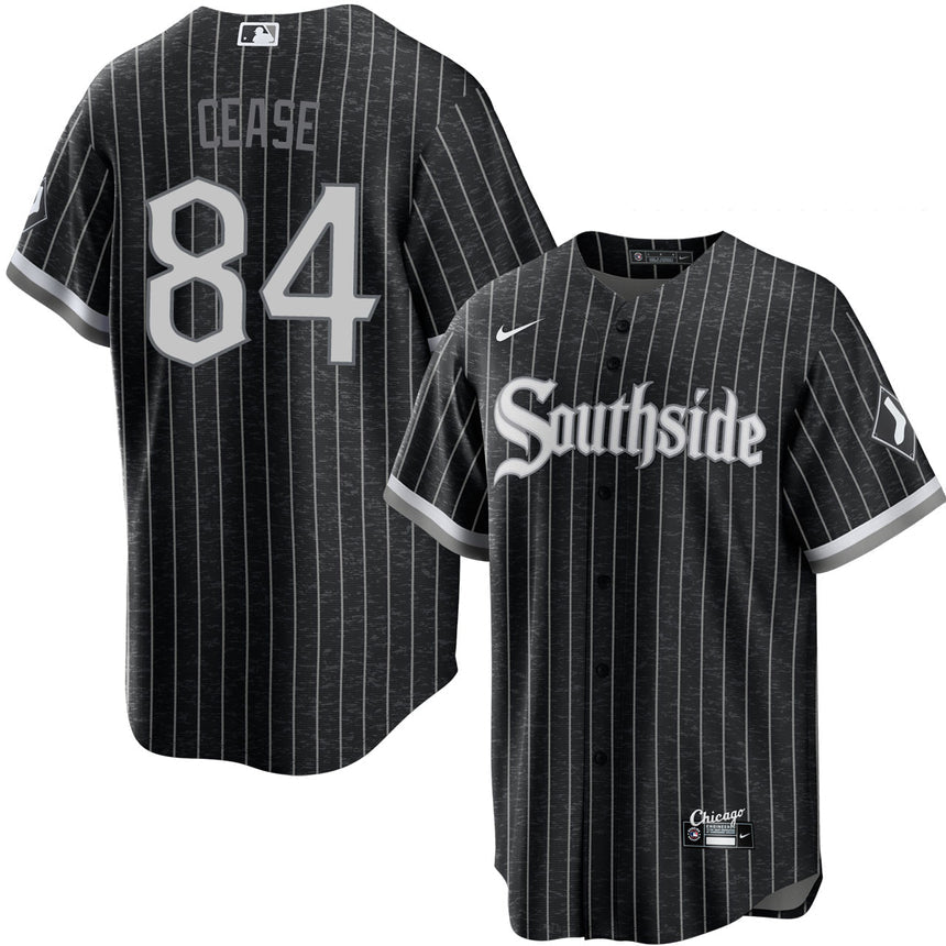 Men's Dylan Cease Chicago White Sox Black City Connect Premium Stitch Replica Jersey - vstockx