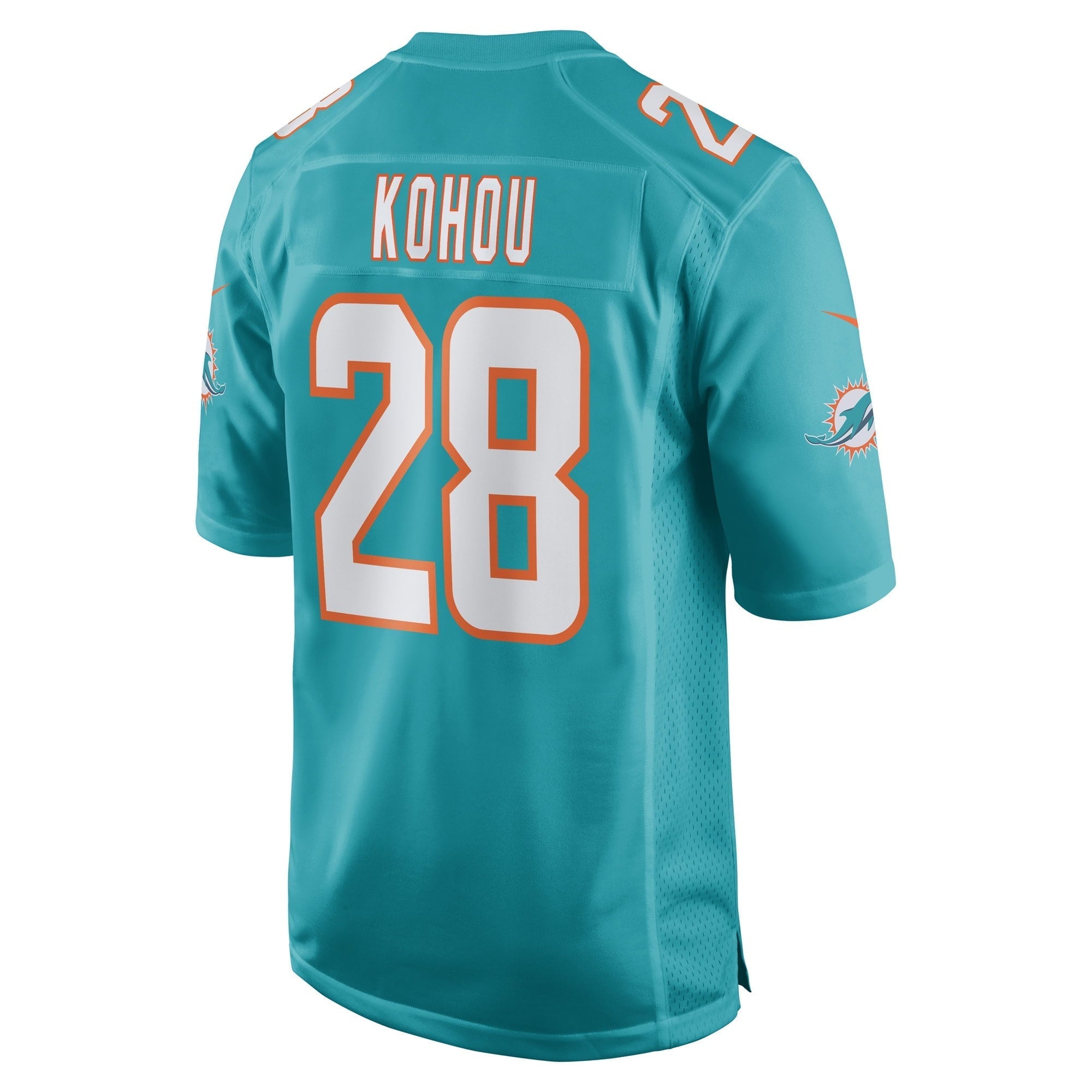 Men's Nike Kader Kohou Aqua Miami Dolphins Game Player Jersey - vstockx