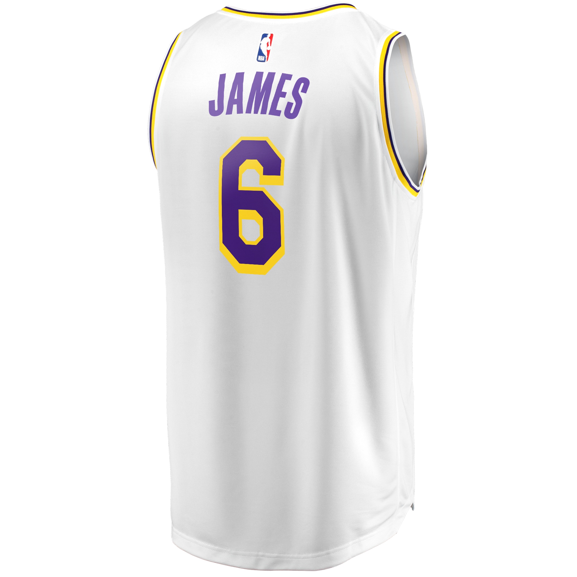 LeBron James Los Angeles Lakers Fanatics Branded 2021/22 #6 Fast Break Replica Player Jersey White - Association Edition - vstockx