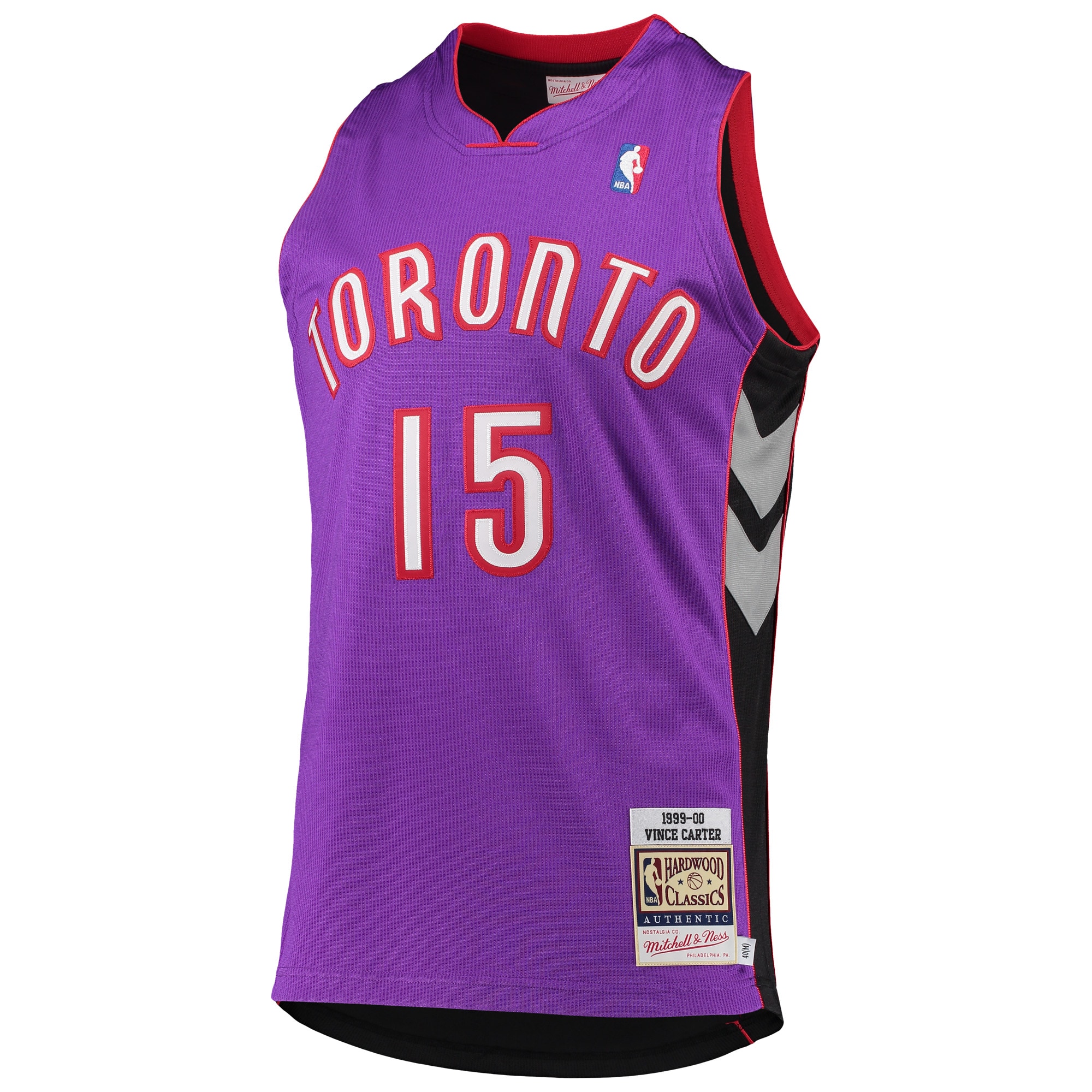 Vince Carter Toronto Raptors Mitchell & Ness 1999/2000 Hardwood Classics Authentic Jersey - Purple - vstockx