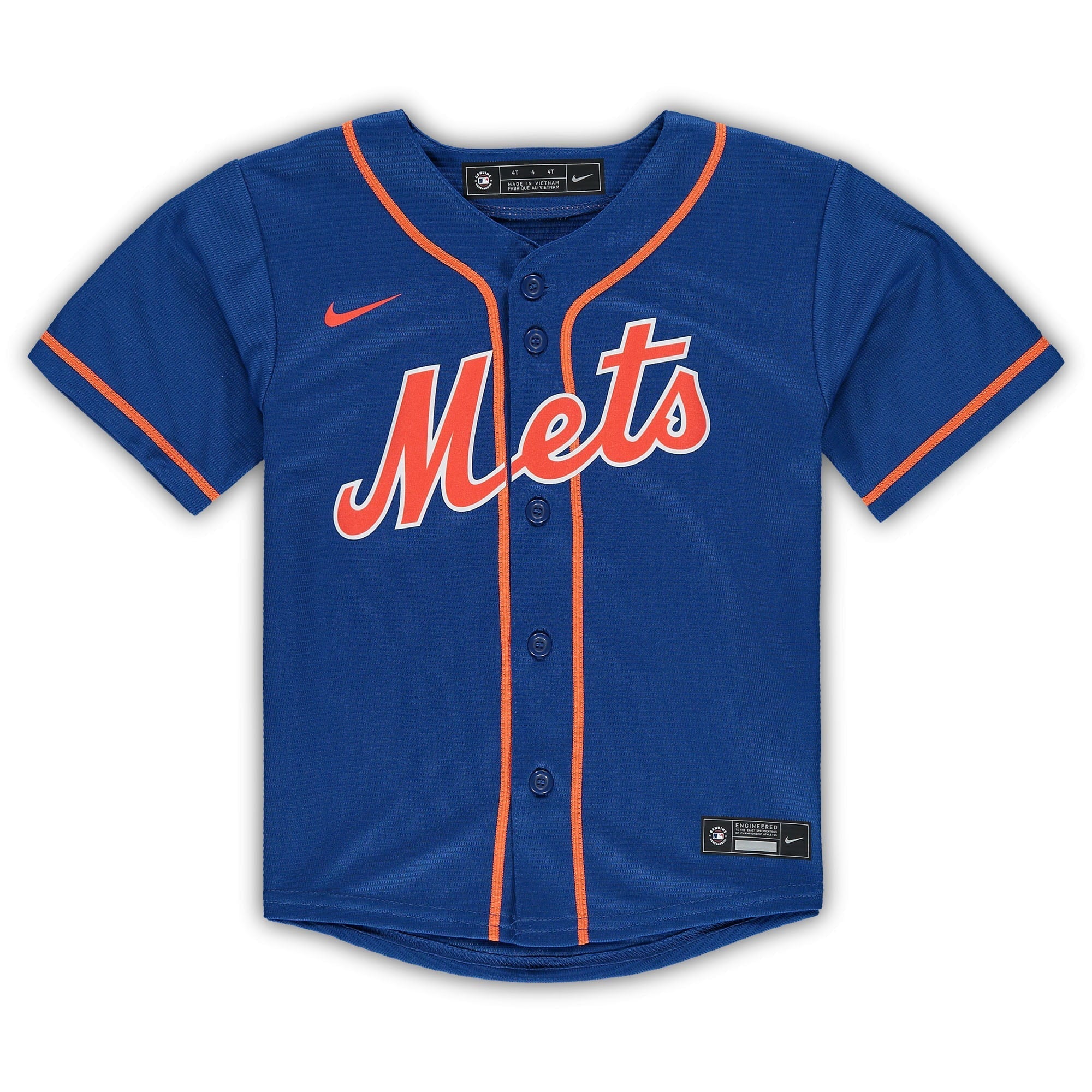 Toddler Nike Francisco Lindor Royal New York Mets Alternate Replica Player Jersey - vstockx