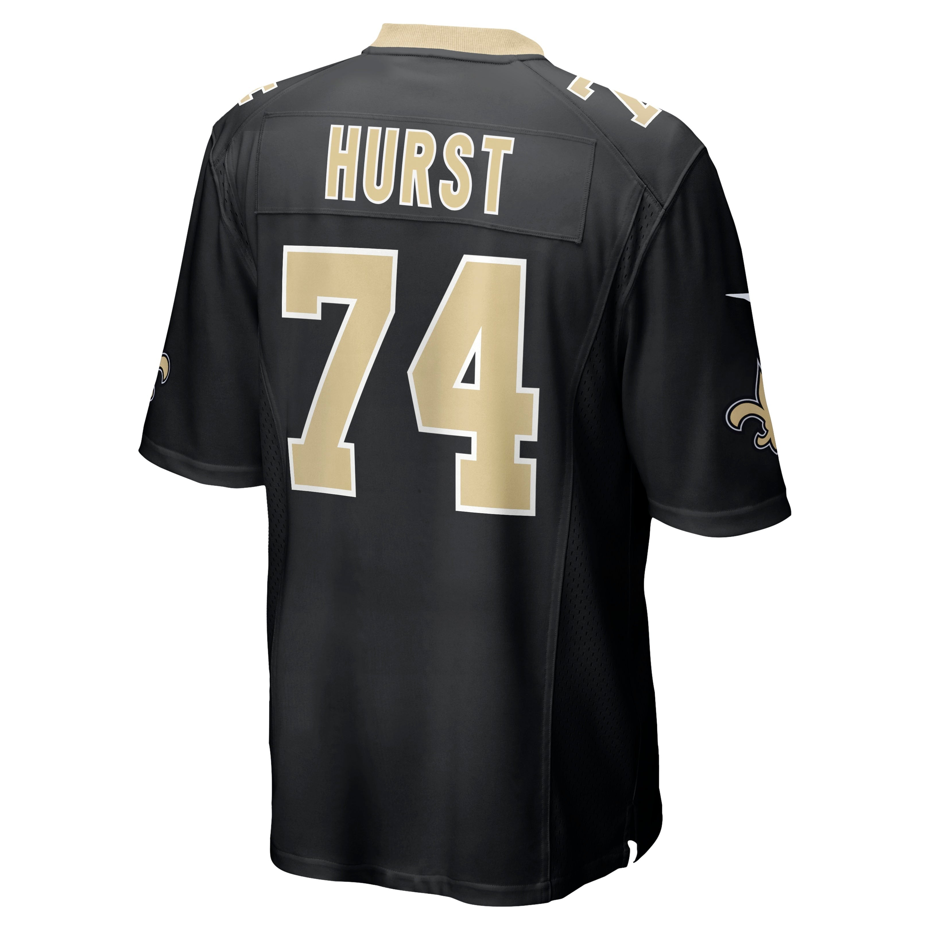 Men's Nike James Hurst Black New Orleans Saints Game Jersey - vstockx