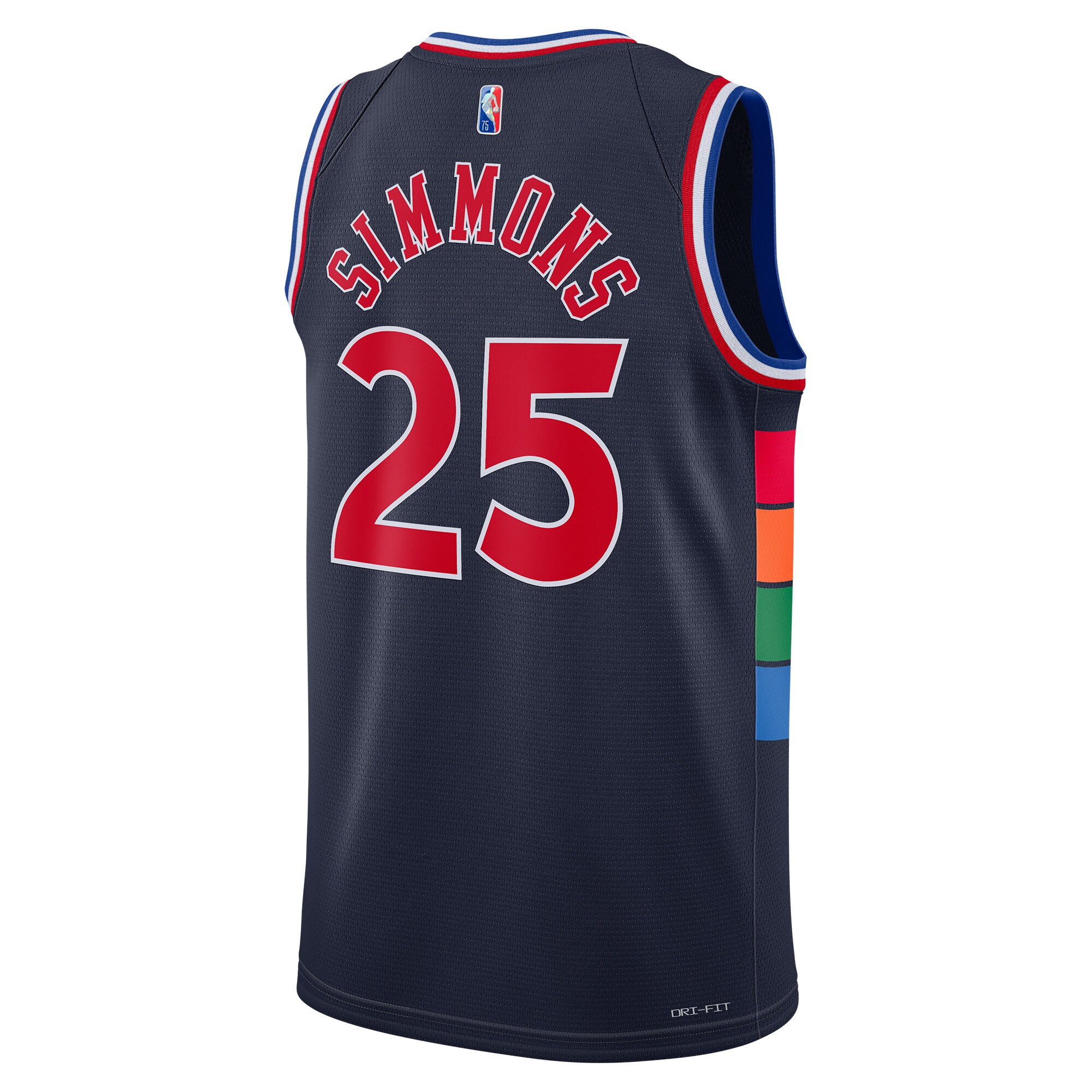 Ben Simmons Philadelphia 76ers Nike 2021/22 Swingman Jersey - City Edition - Navy - vstockx