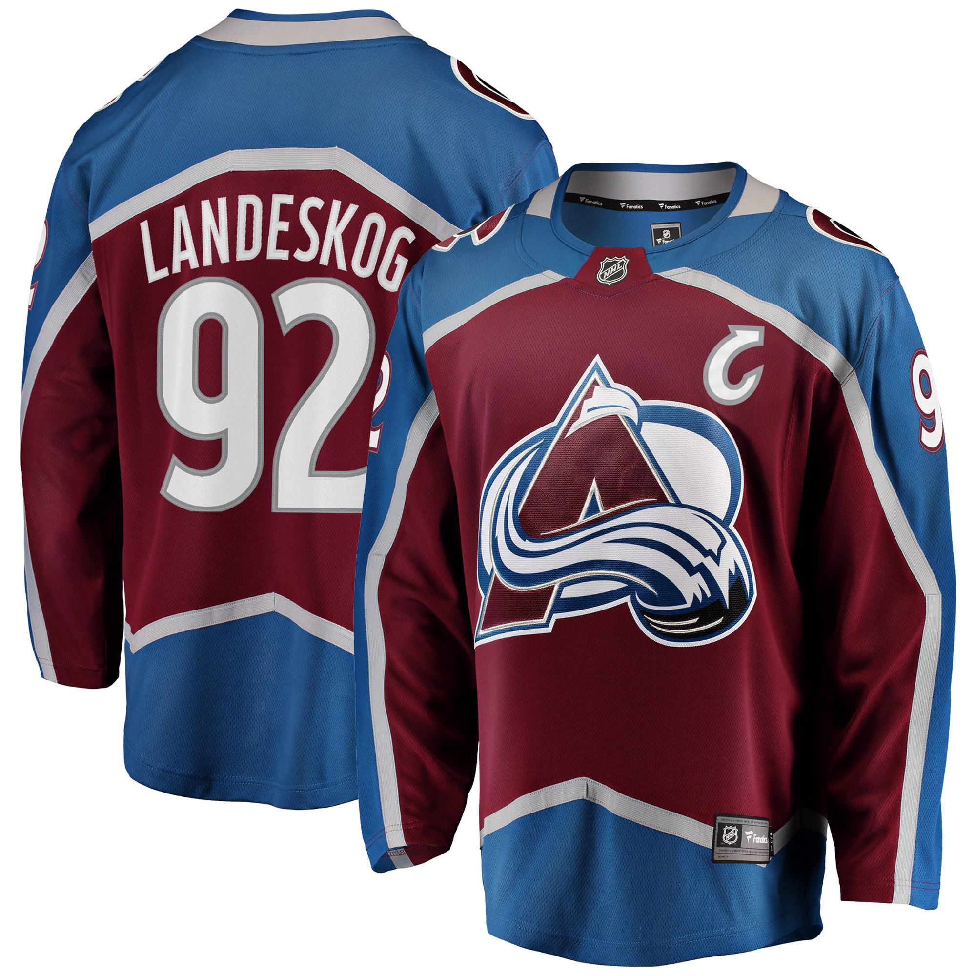 Gabriel Landeskog Colorado Avalanche Fanatics Branded Breakaway Player Jersey - Burgundy - vstockx