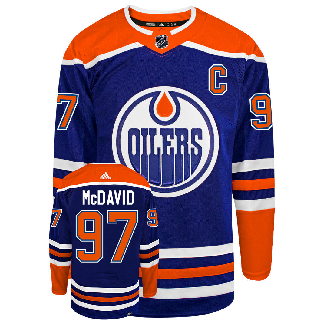 Connor McDavid Edmonton Oilers 2022 Adidas Primegreen Authentic NHL Hockey Jersey - vstockx