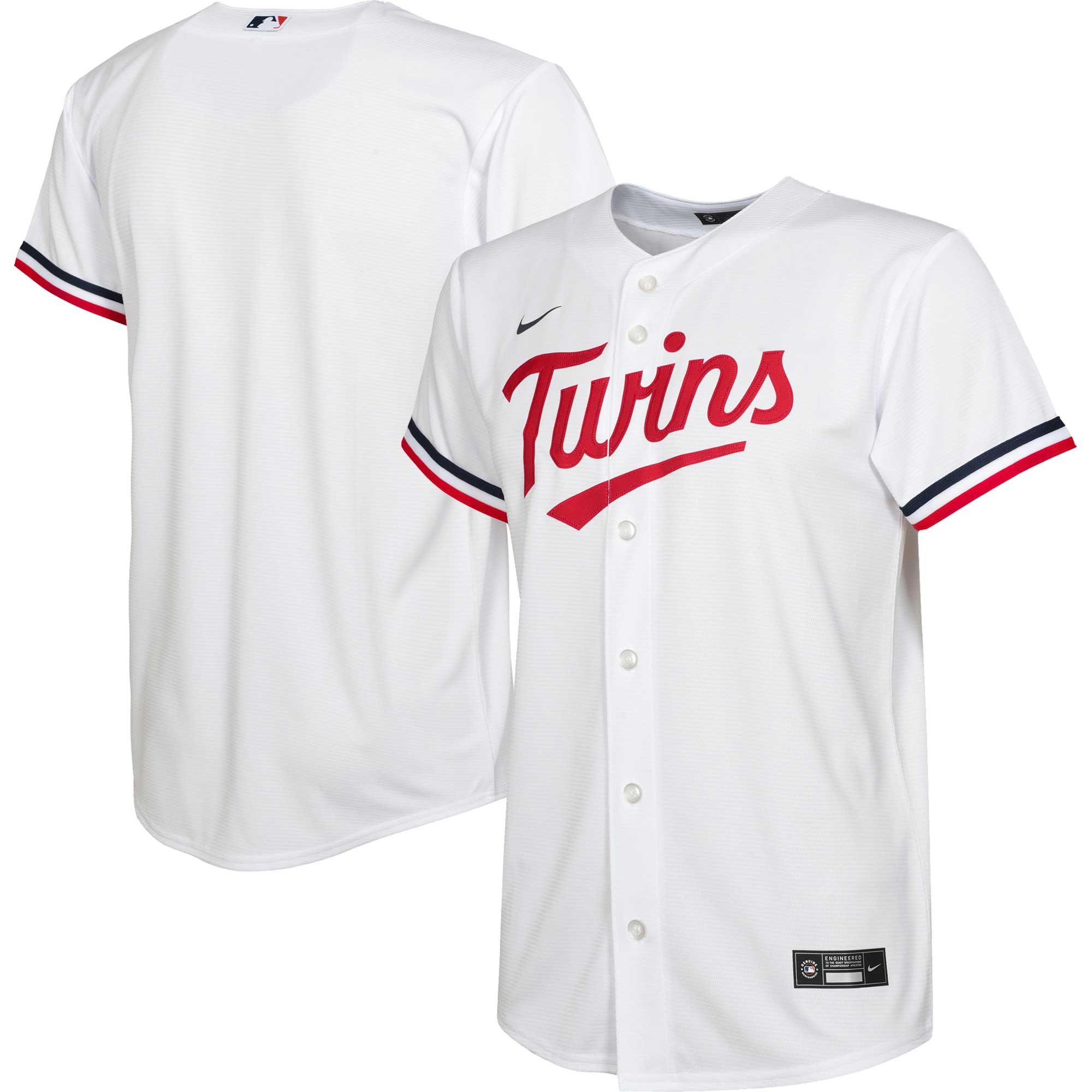 Minnesota Twins Nike Preschool Home Replica Team Jersey - White - vstockx