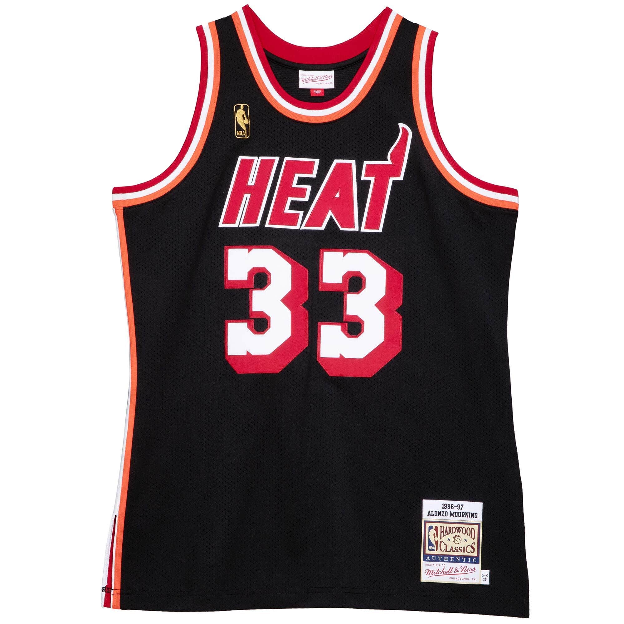 Authentic Alonzo Mourning Miami Heat 1996-97 Jersey - vstockx