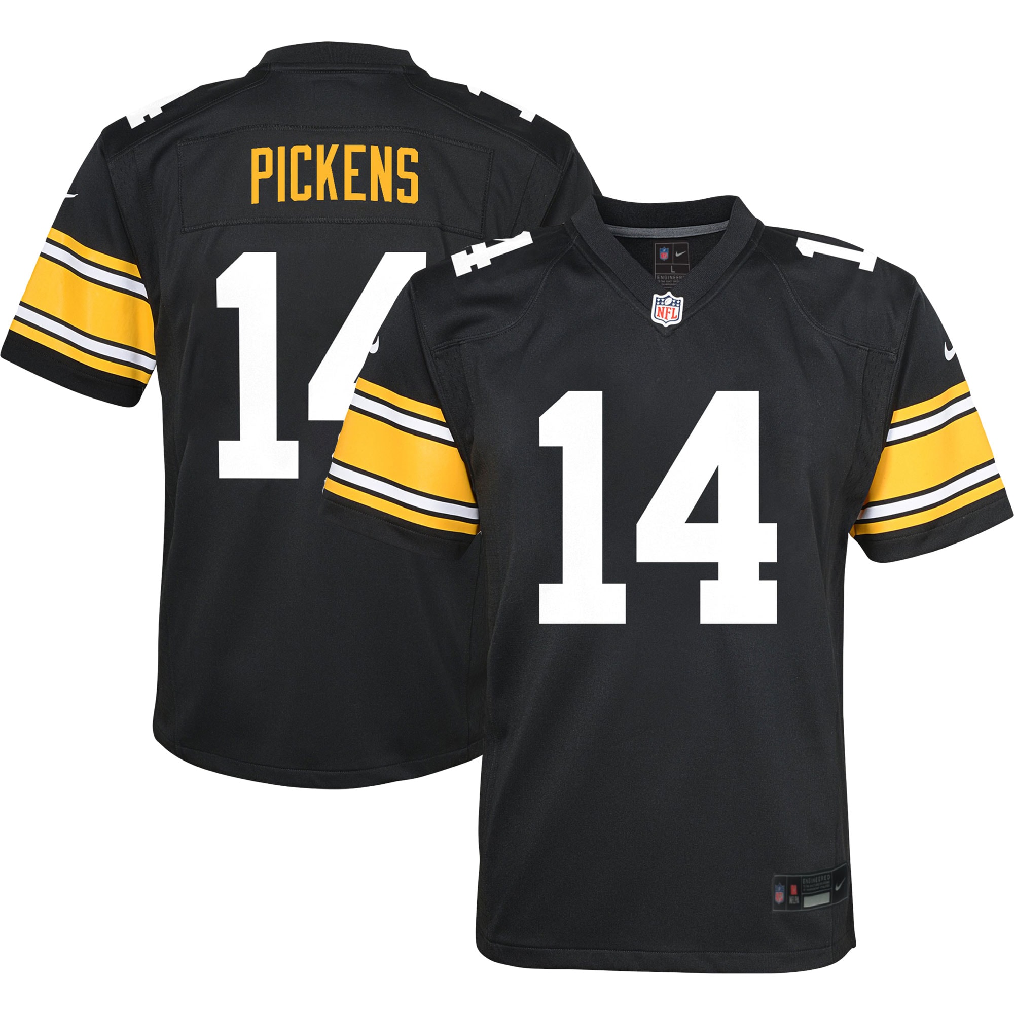 George Pickens Pittsburgh Steelers Nike Youth Game Jersey - Black - vstockx
