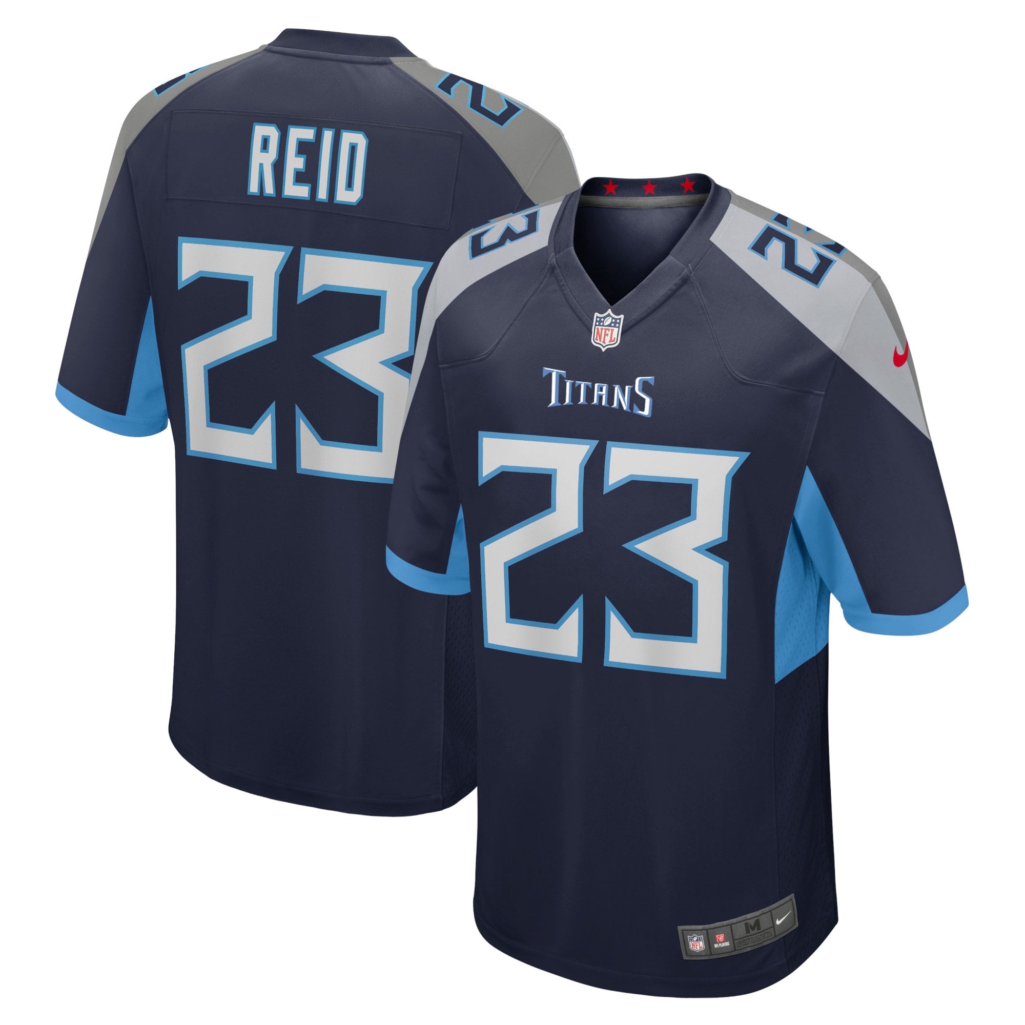 John Reid Tennessee Titans Nike Home Game Player Jersey - Navy - vstockx
