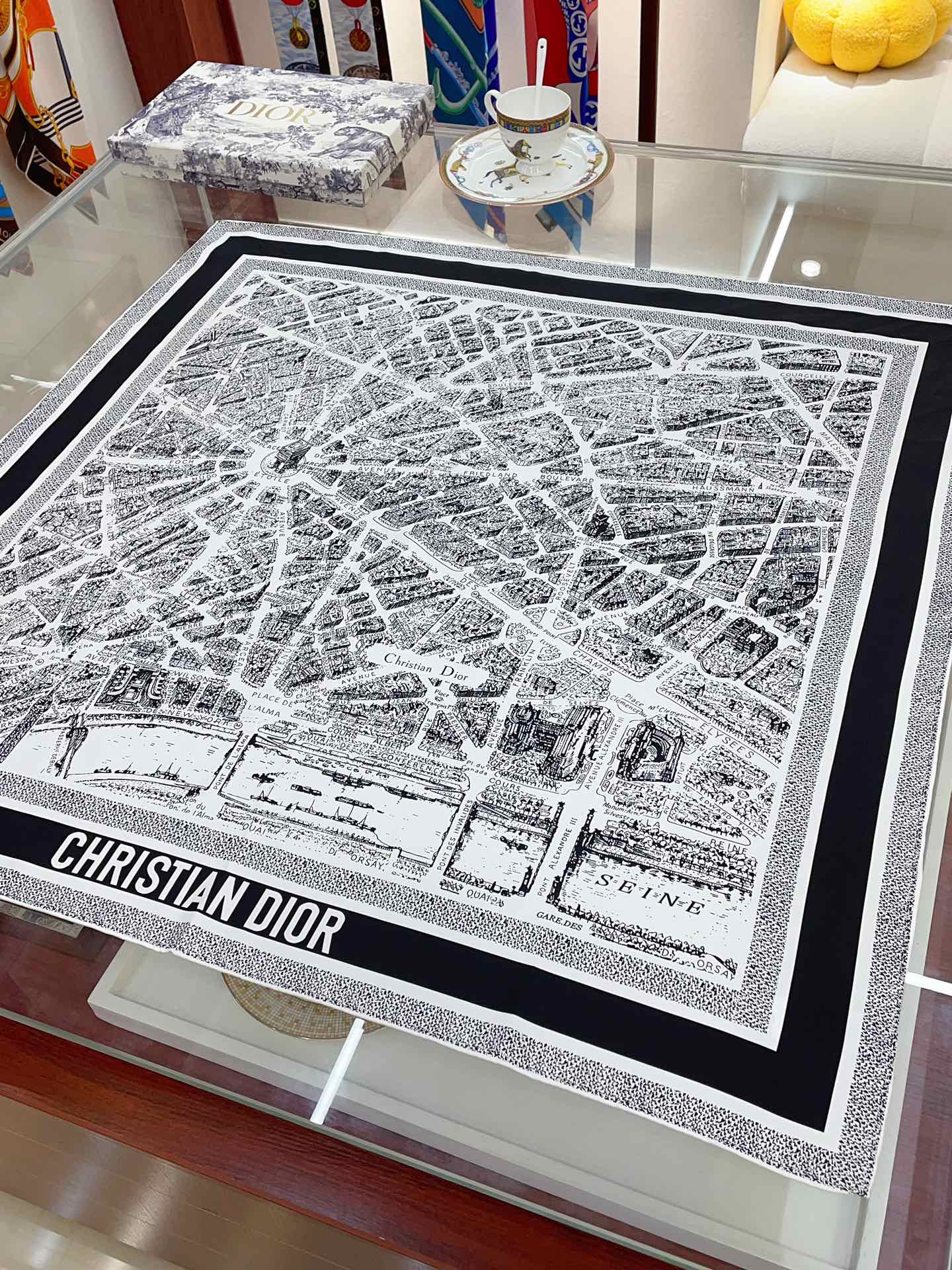 Streetwear Scarf Dior 328810 size:90*90cm - vstockx