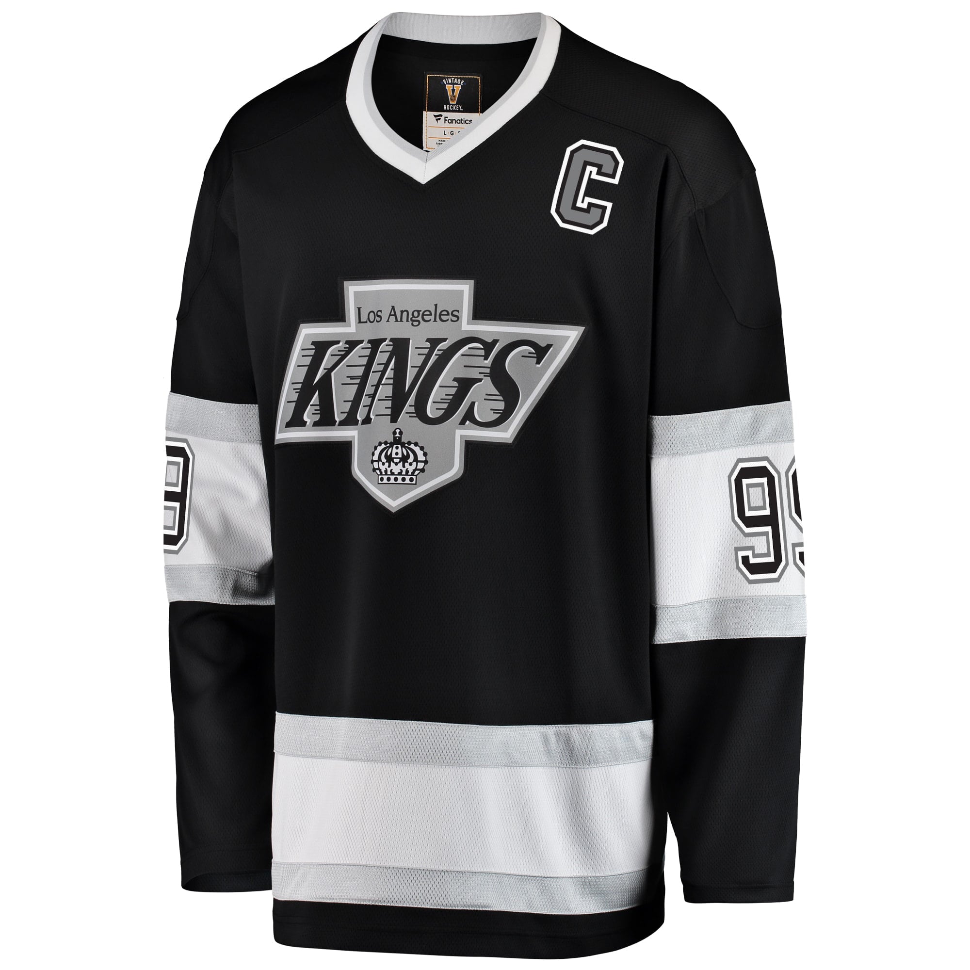 Men's Fanatics Branded Wayne Gretzky Black Los Angeles Kings Premier Breakaway Retired Player Jersey - vstockx