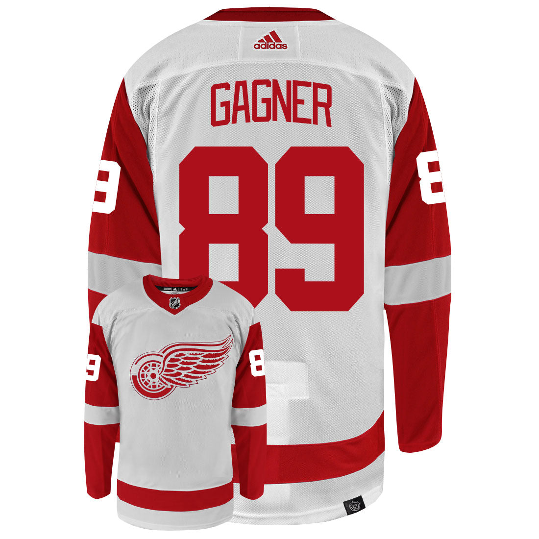 Sam Gagner Detroit Red Wings Adidas Primegreen Authentic NHL Hockey Jersey - vstockx