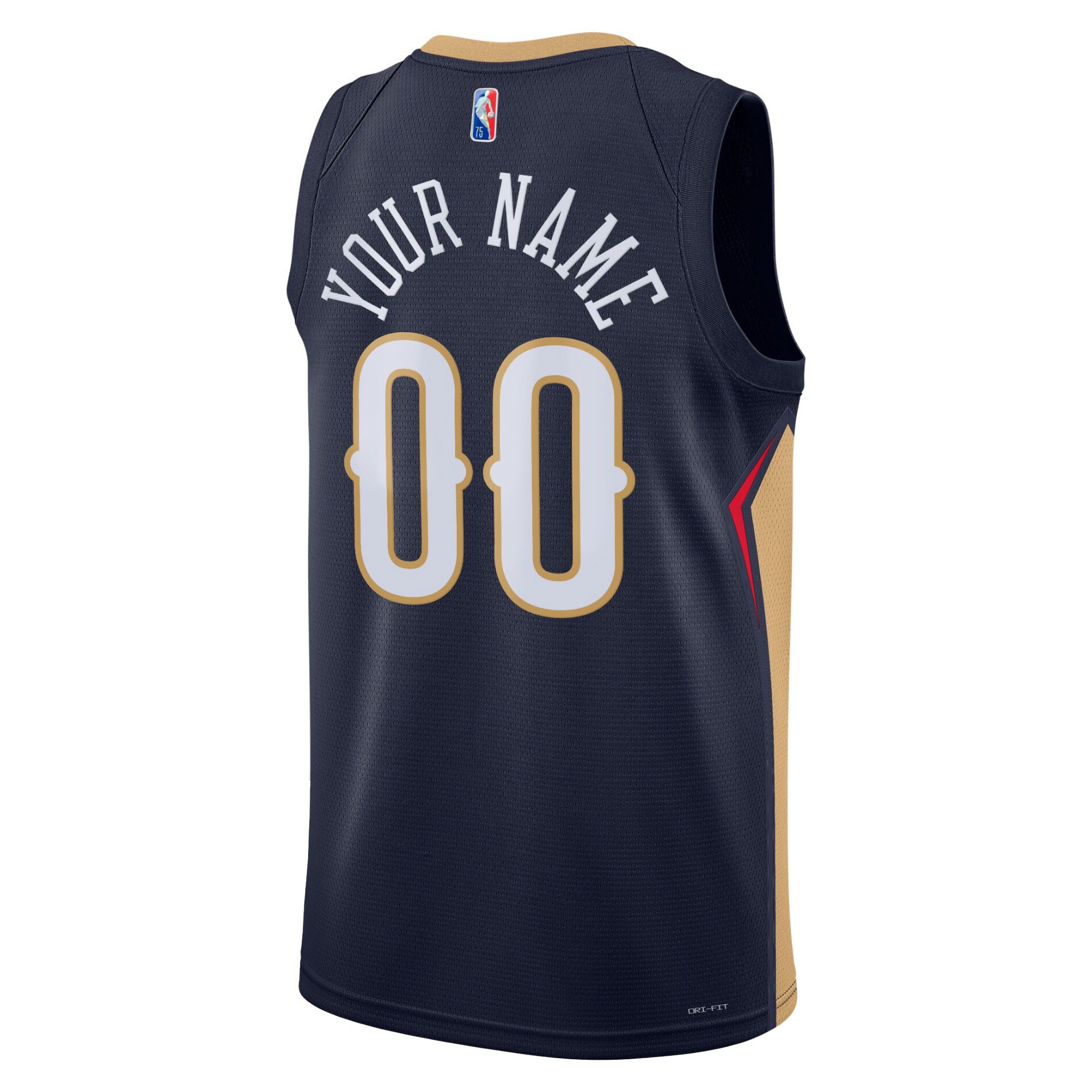 New Orleans Pelicans Nike 2021/22 Diamond Swingman Custom Jersey - Icon Edition - Navy - vstockx