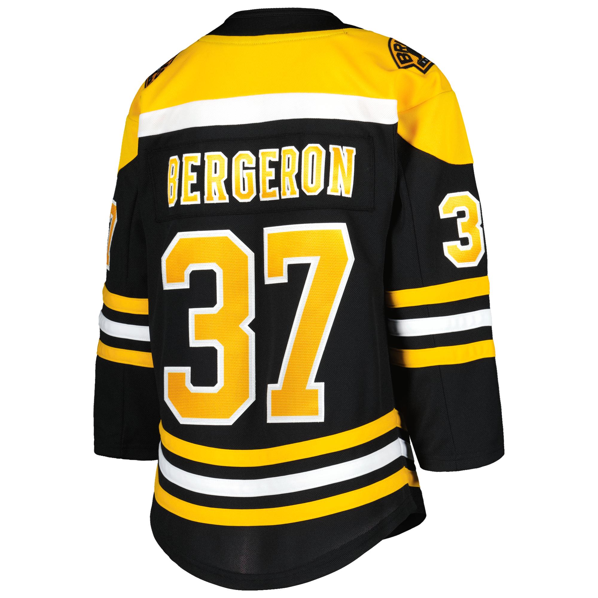 Patrice Bergeron Boston Bruins Youth Home Premier Player Jersey - Black - vstockx