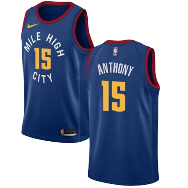 Men's Denver Nuggets Carmelo Anthony Statement Edition Jersey - Blue - vstockx