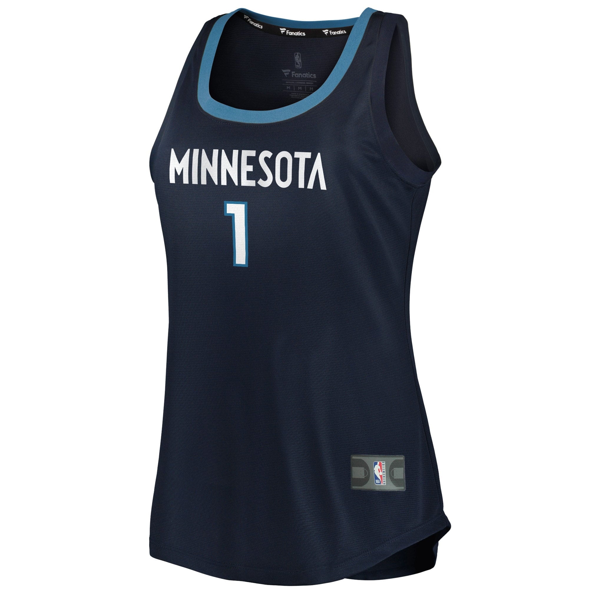 Women's Fanatics Branded Anthony Edwards Navy Minnesota Timberwolves 2021/22 Fast Break Tank Jersey - Icon Edition - vstockx