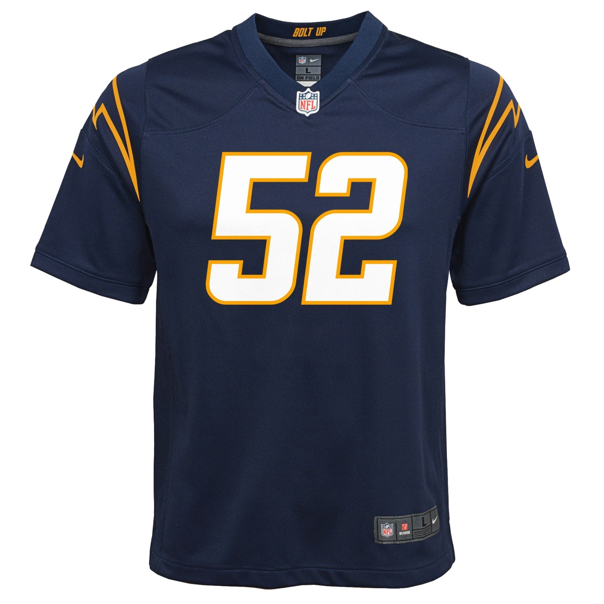 Youth Nike Khalil Mack Navy Los Angeles Chargers Game Jersey - vstockx