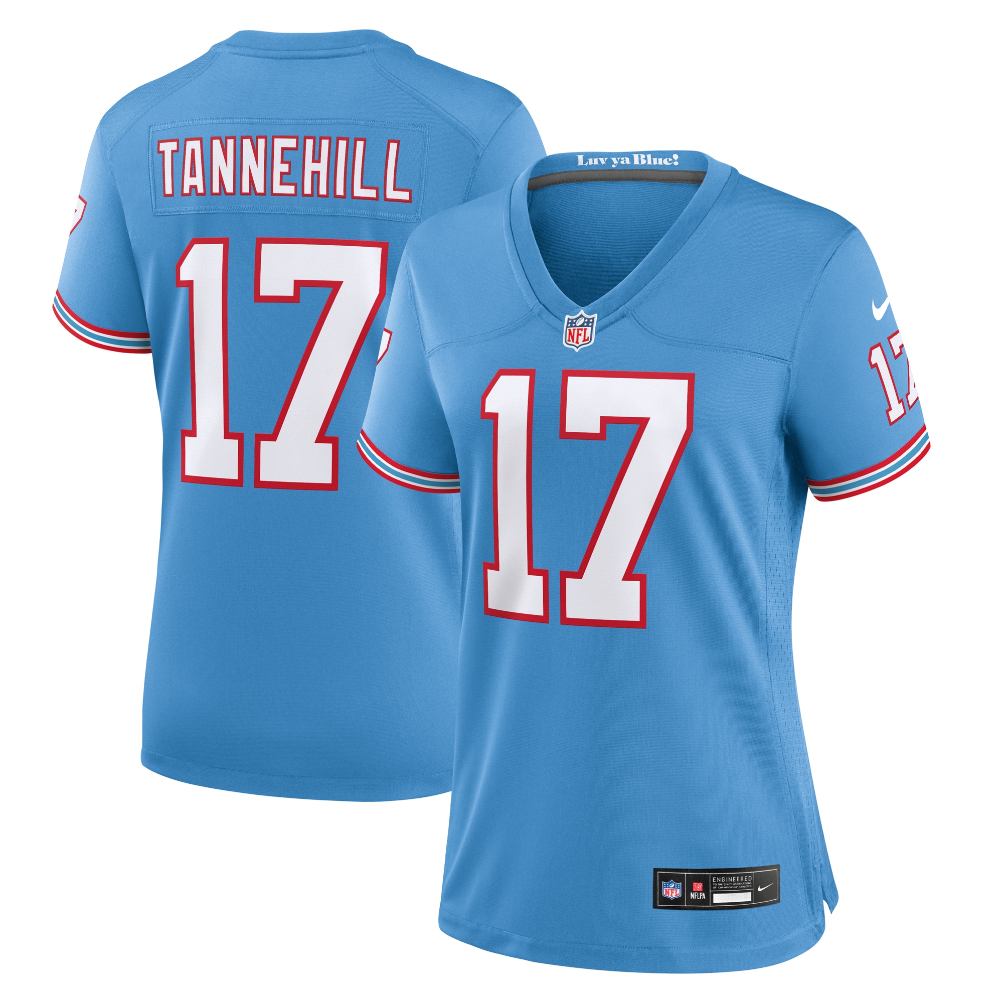 Ryan Tannehill Tennessee Titans Nike Women's Oilers Throwback Player Game Jersey - Light Blue - vstockx