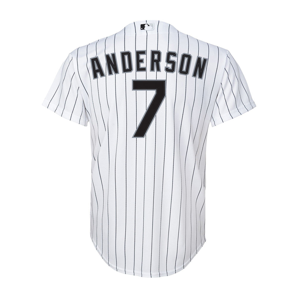 Youth Chicago White Sox Tim Anderson Cool Base Replica Jersey White - vstockx