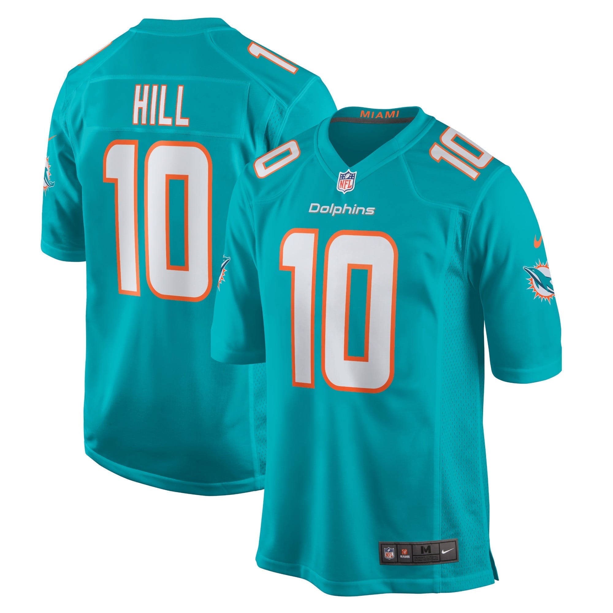 Men's Nike Tyreek Hill Aqua Miami Dolphins Game Jersey - vstockx