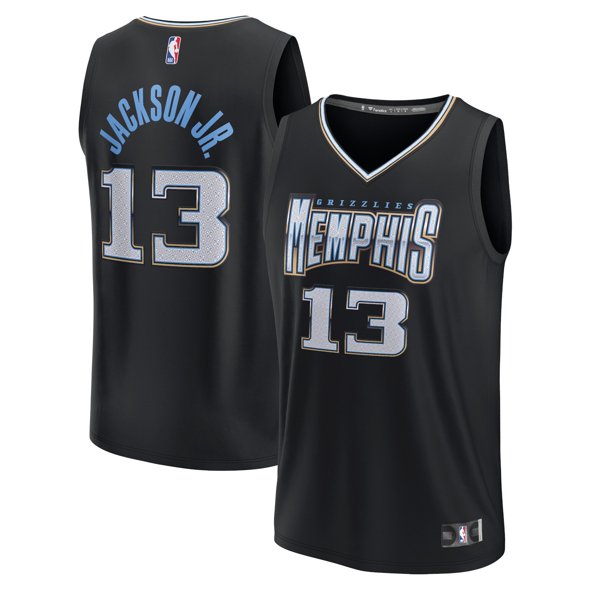Jaren Jackson Jr. Memphis Grizzlies Fanatics Branded 2022/23 Fastbreak Jersey - City Edition - Black - vstockx