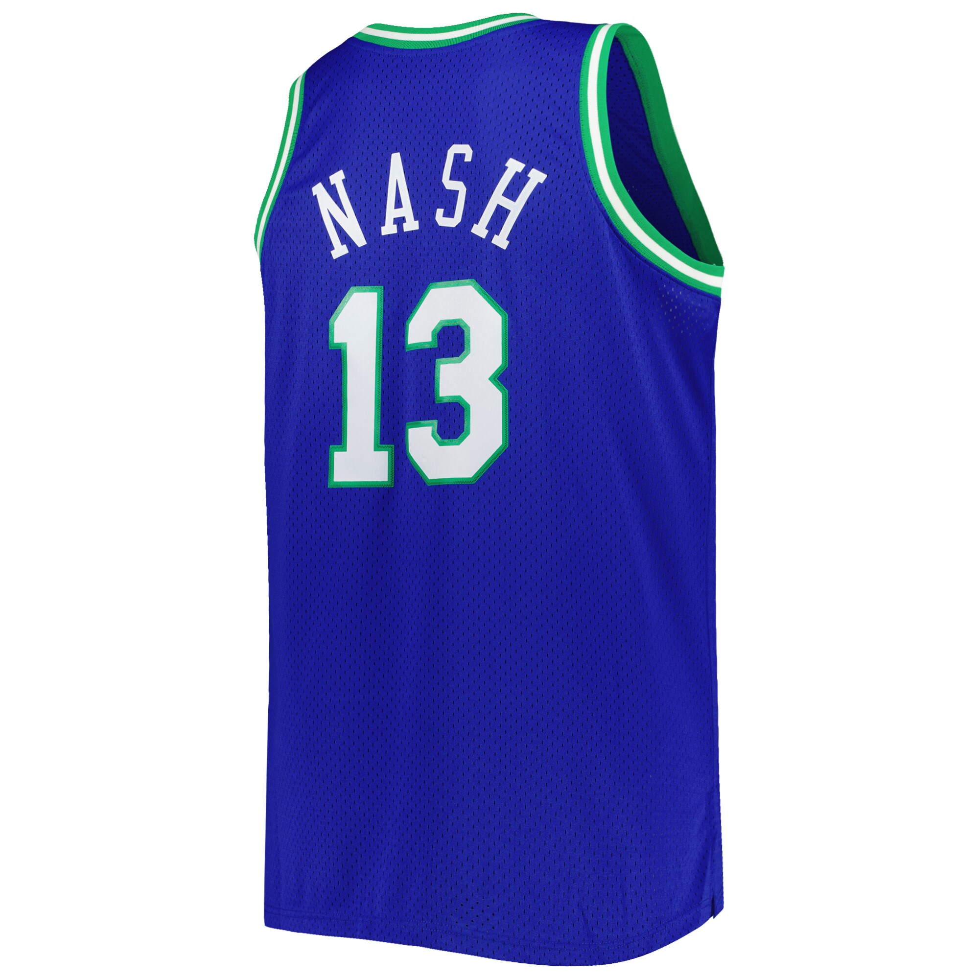 Steve Nash Dallas Mavericks Mitchell & Ness Big & Tall Hardwood Classics 1998/99 Swingman Jersey - Blue - vstockx