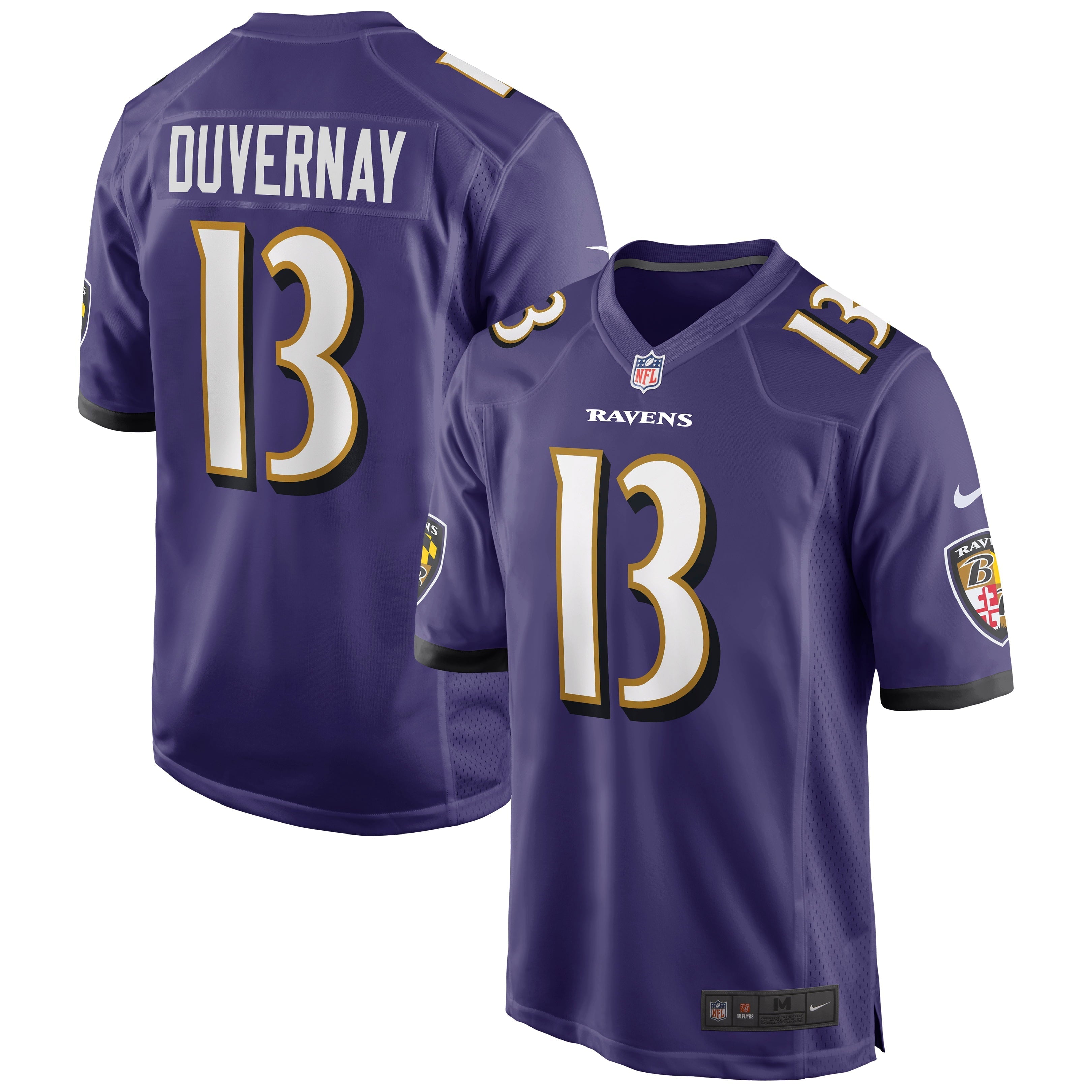 Men's Nike Devin Duvernay Purple Baltimore Ravens Game Jersey - vstockx
