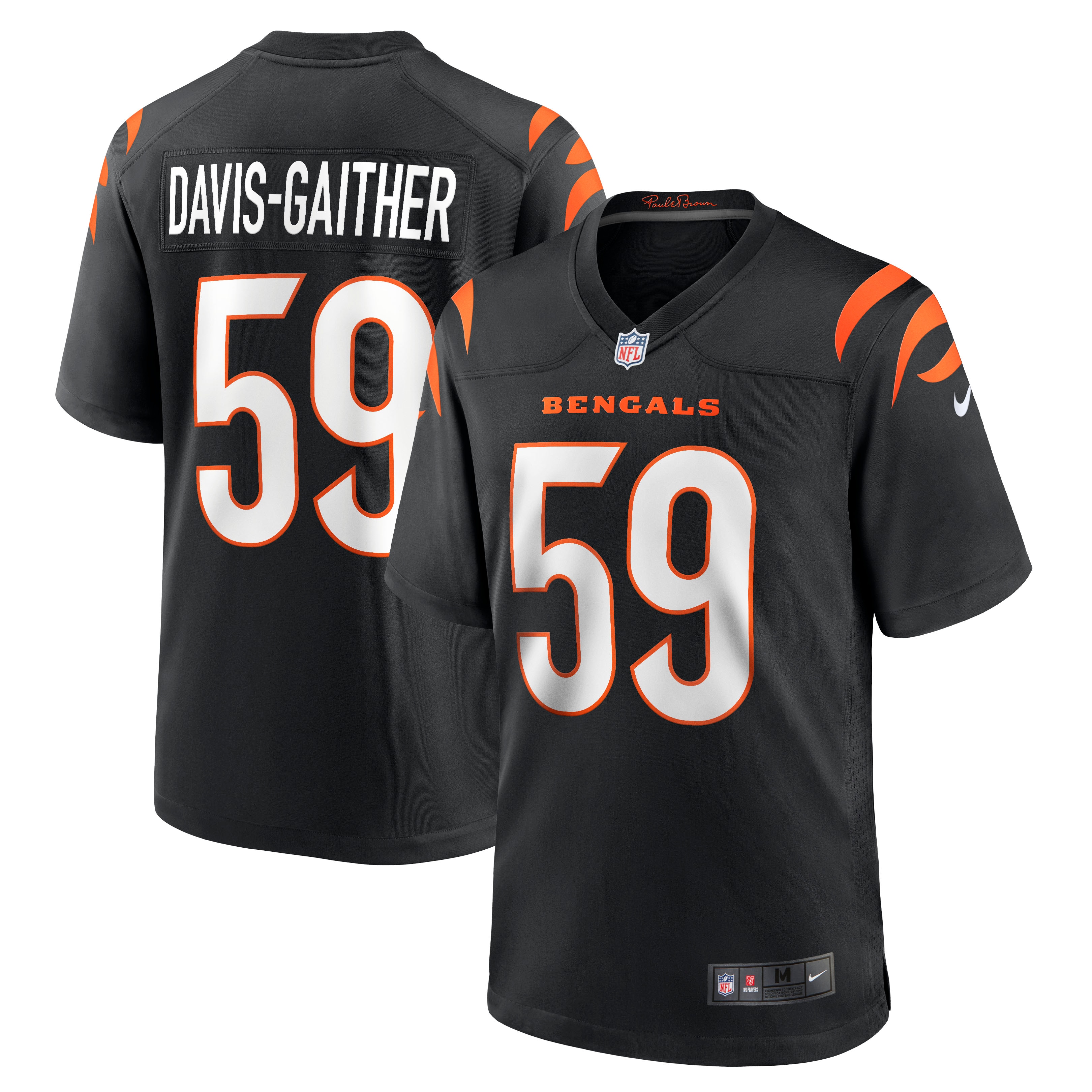 Akeem Davis-Gaither Cincinnati Bengals Nike Game Player Jersey - Black - vstockx