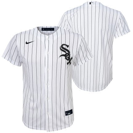 Youth Chicago White Sox White Home Replica Team Jersey - vstockx