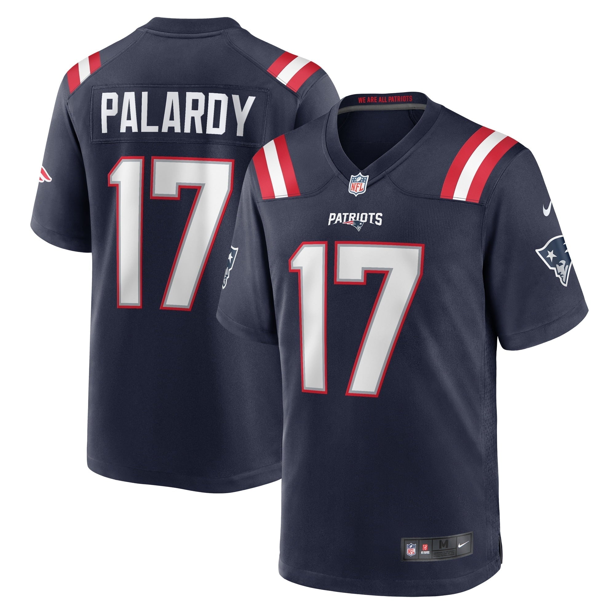 Men's Nike Michael Palardy Navy New England Patriots Home Game Player Jersey - vstockx