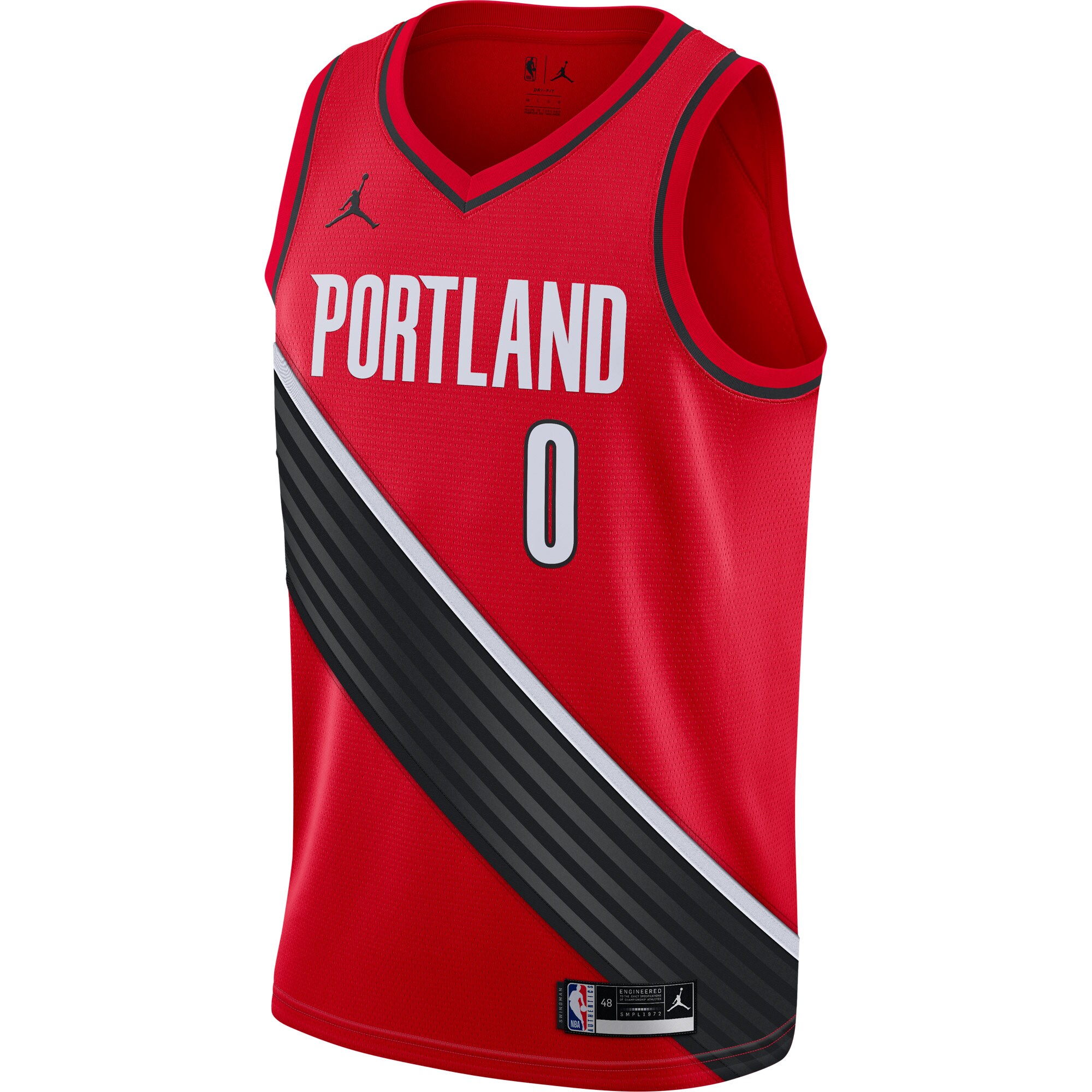 Damian Lillard Portland Trail Blazers Jordans Brand 2020/21 Swingman Jersey - Statement Edition - Red - vstockx