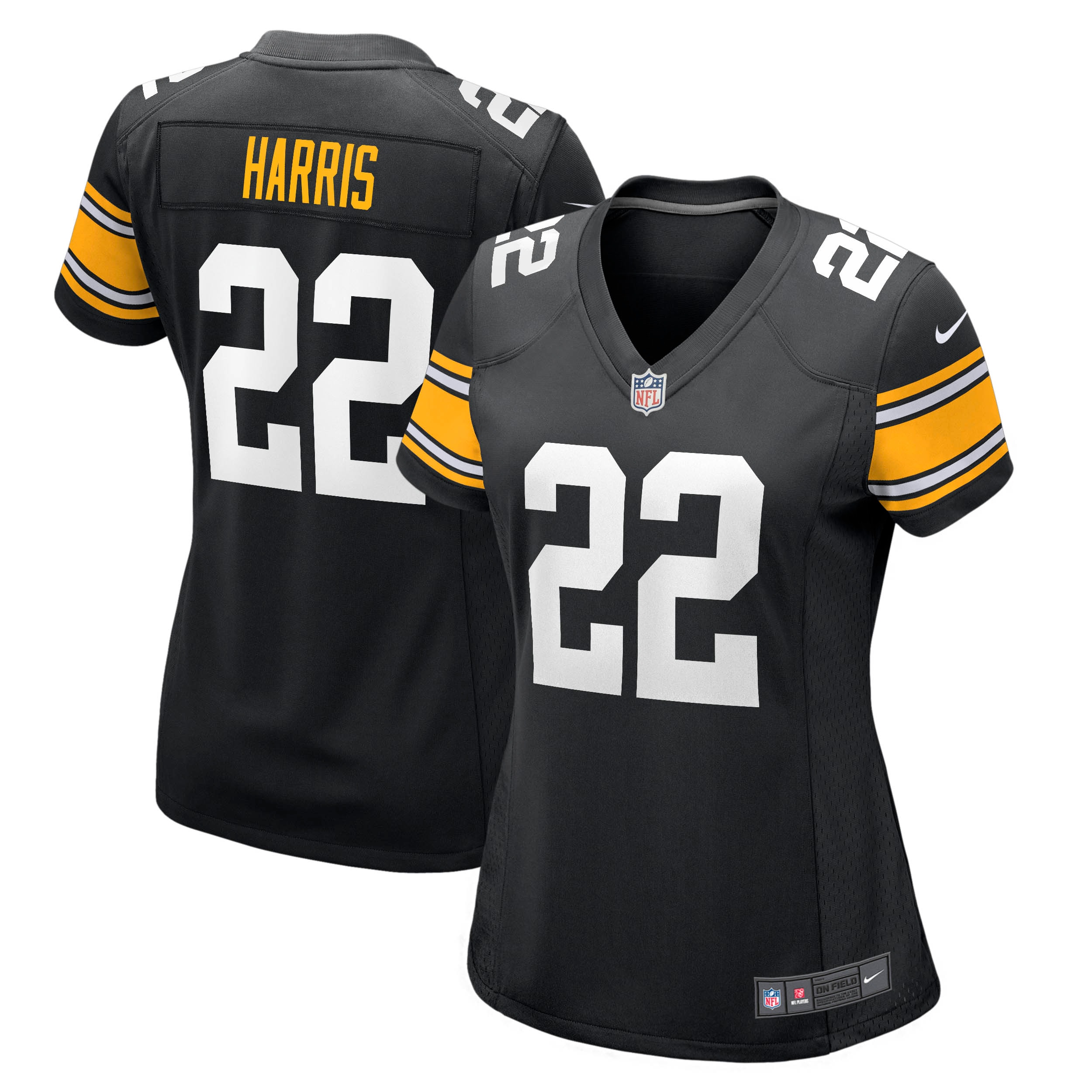 Najee Harris Pittsburgh Steelers Nike Women's Game Player Jersey - Black - vstockx