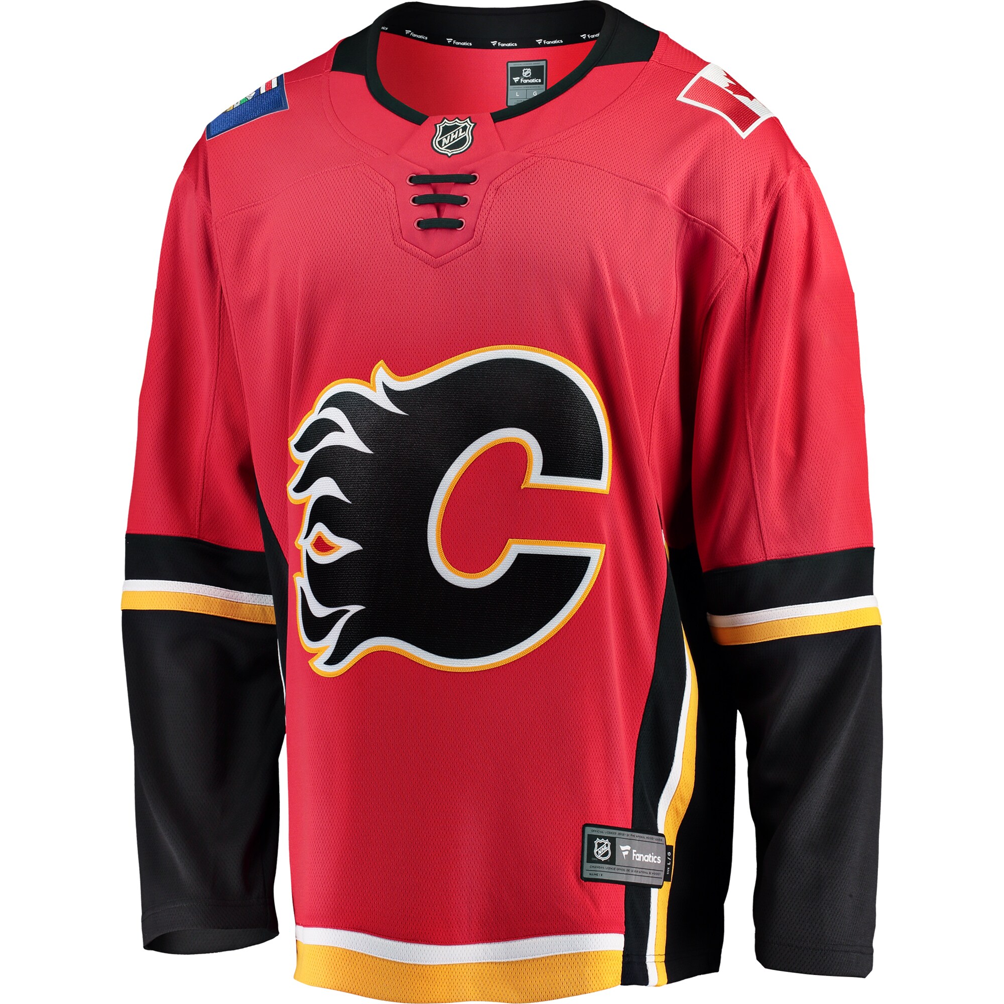 Calgary Flames Fanatics Branded Premier Breakaway Alternate Jersey - Red/Black - vstockx