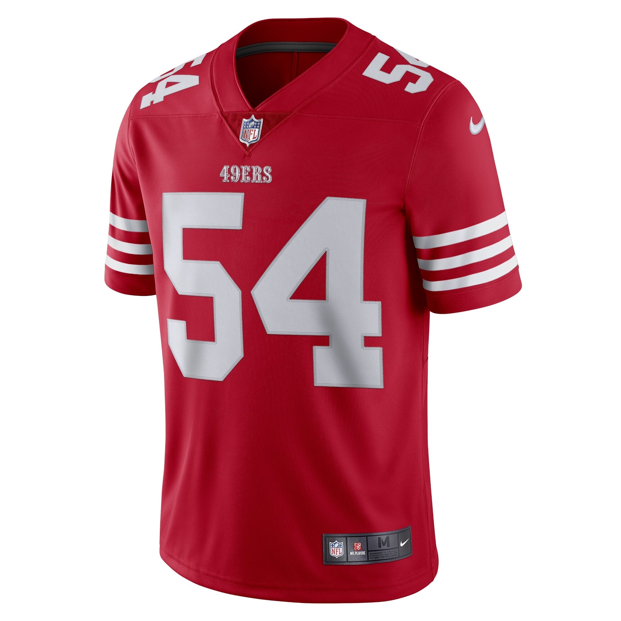 Men's Nike Fred Warner Scarlet San Francisco 49ers Vapor Limited Jersey - vstockx