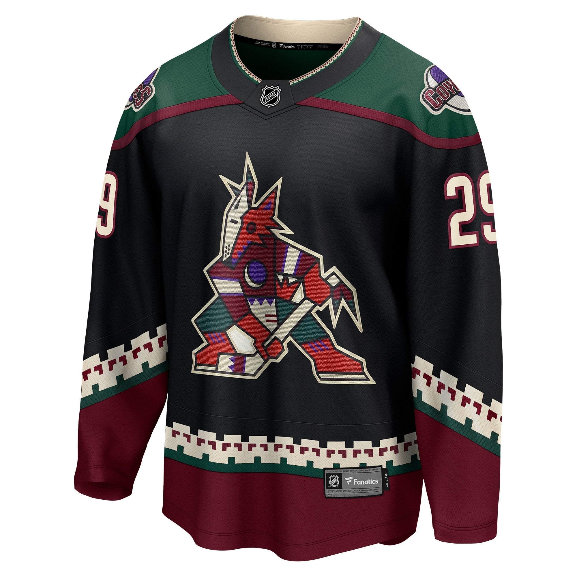 Men's Fanatics Branded Barrett Hayton Black Arizona Coyotes Home Breakaway Player Jersey - vstockx
