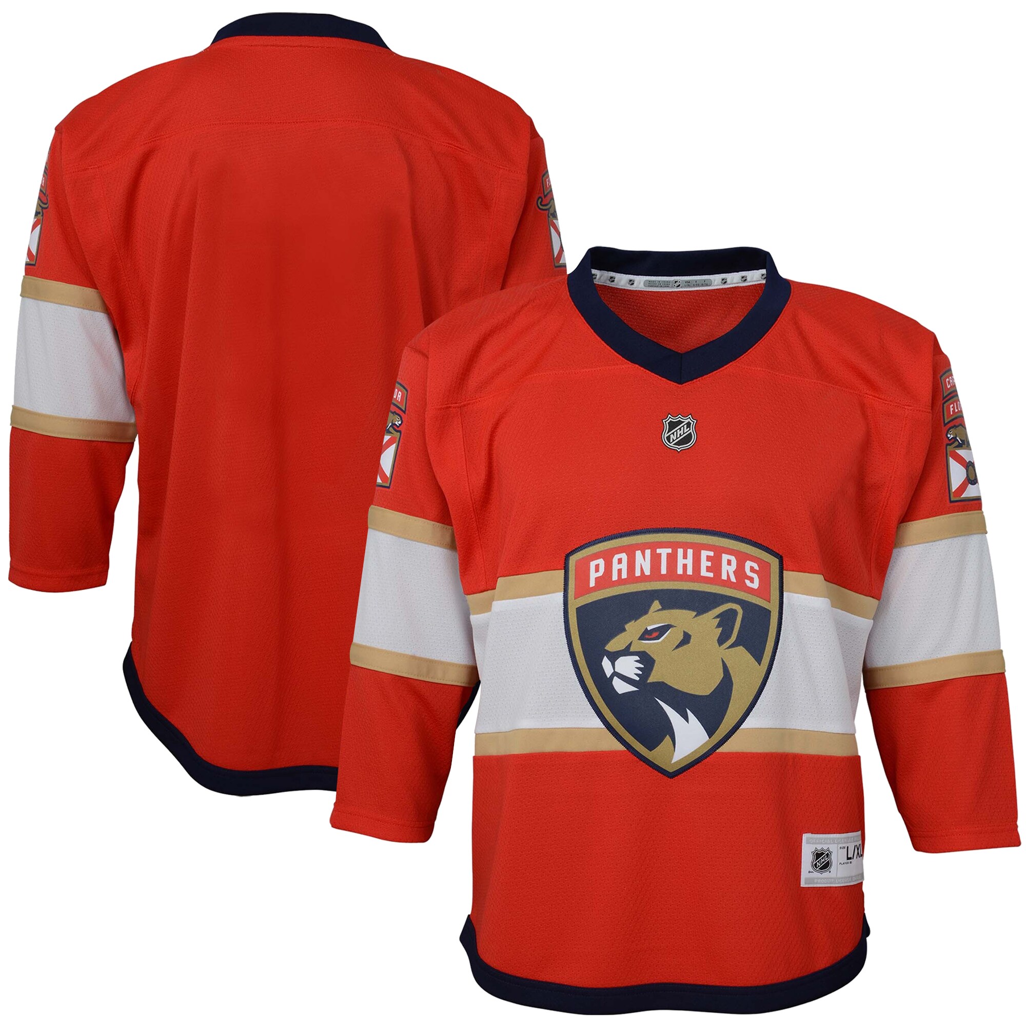 Florida Panthers Youth Home Replica Blank Jersey - Red - vstockx