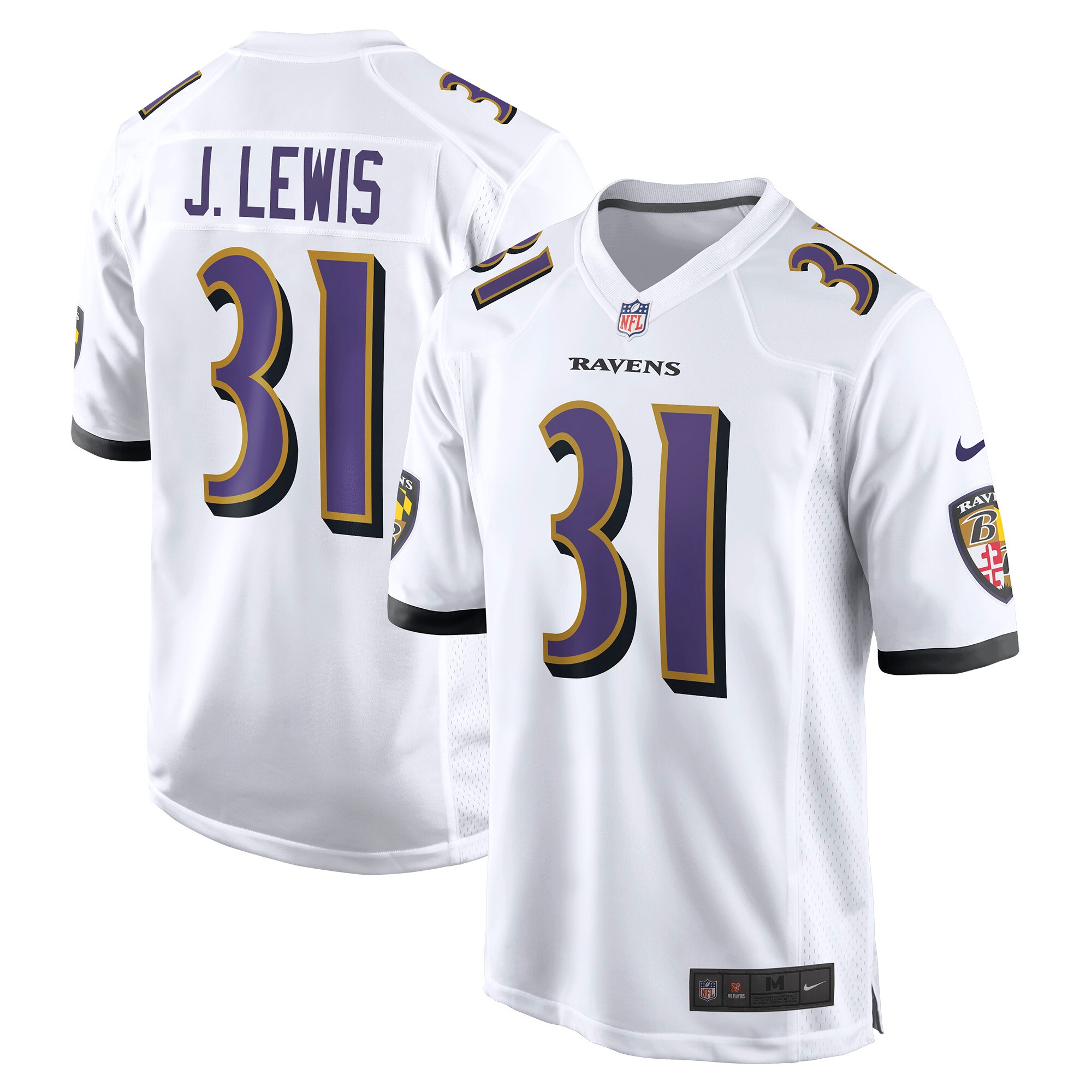 Jamal Lewis Baltimore Ravens Nike Retired Player Game Jersey - White - vstockx