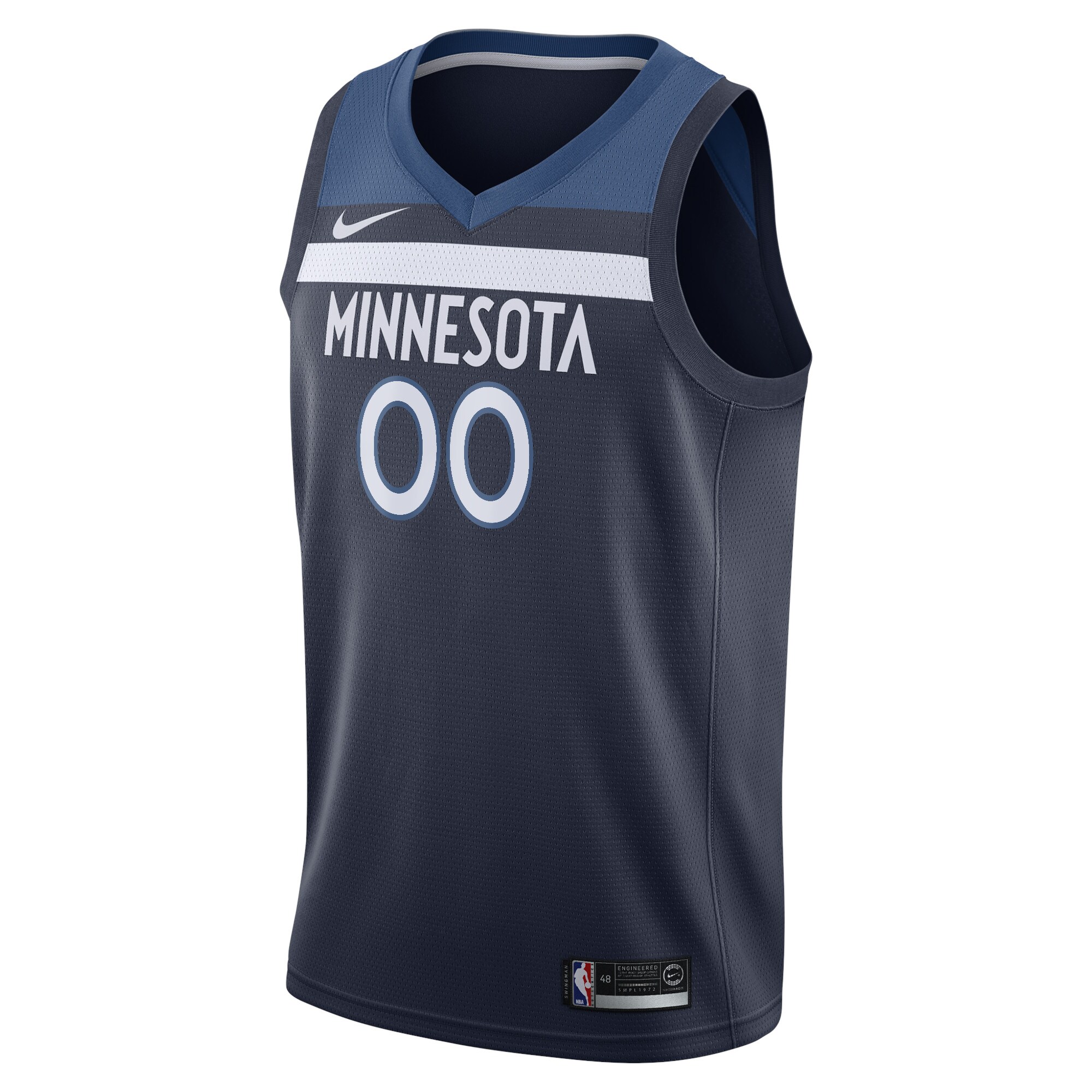 Minnesota Timberwolves Nike Swingman Custom Jersey Navy - Icon Edition - vstockx