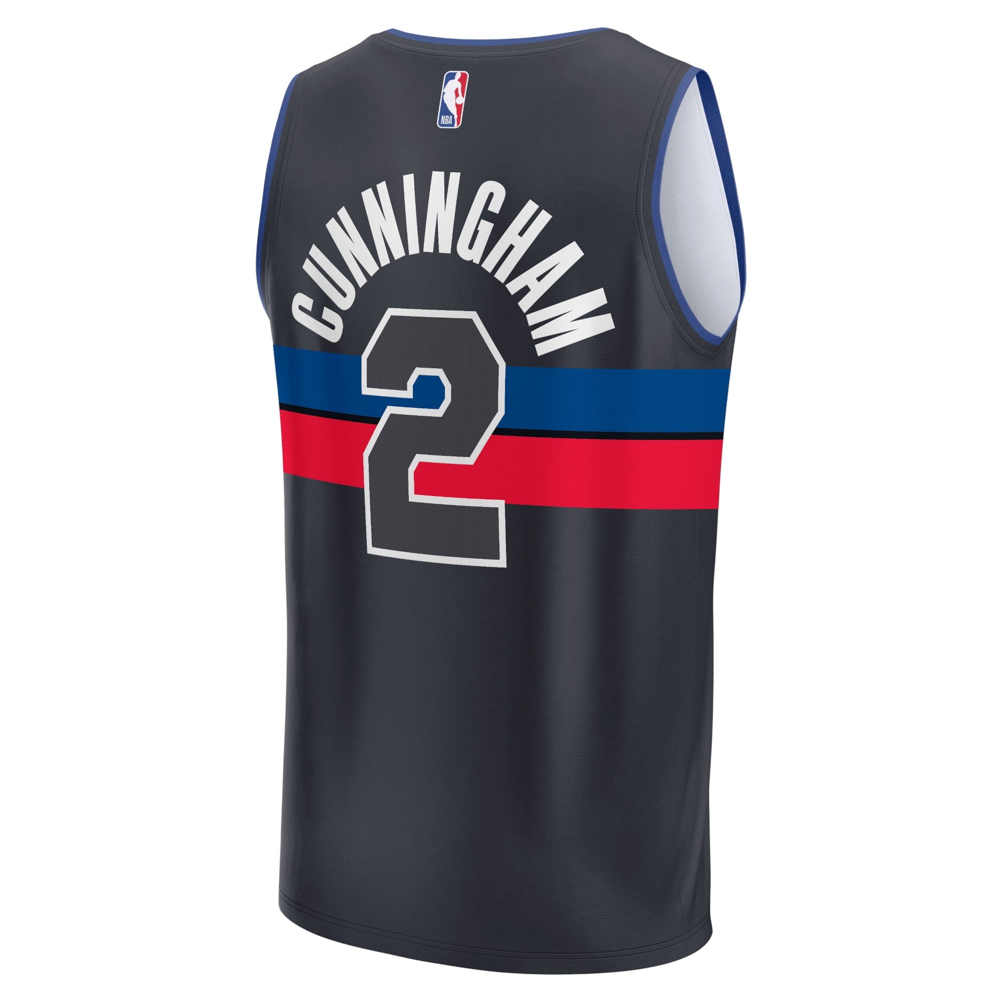 Youth Fanatics Branded Cade Cunningham Black Detroit Pistons 2021/22 Fast Break Player Jersey - Statement Edition - vstockx