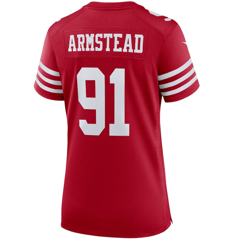 Women's San Francisco 49ers Arik Armstead Game Jersey - Scarlet - vstockx