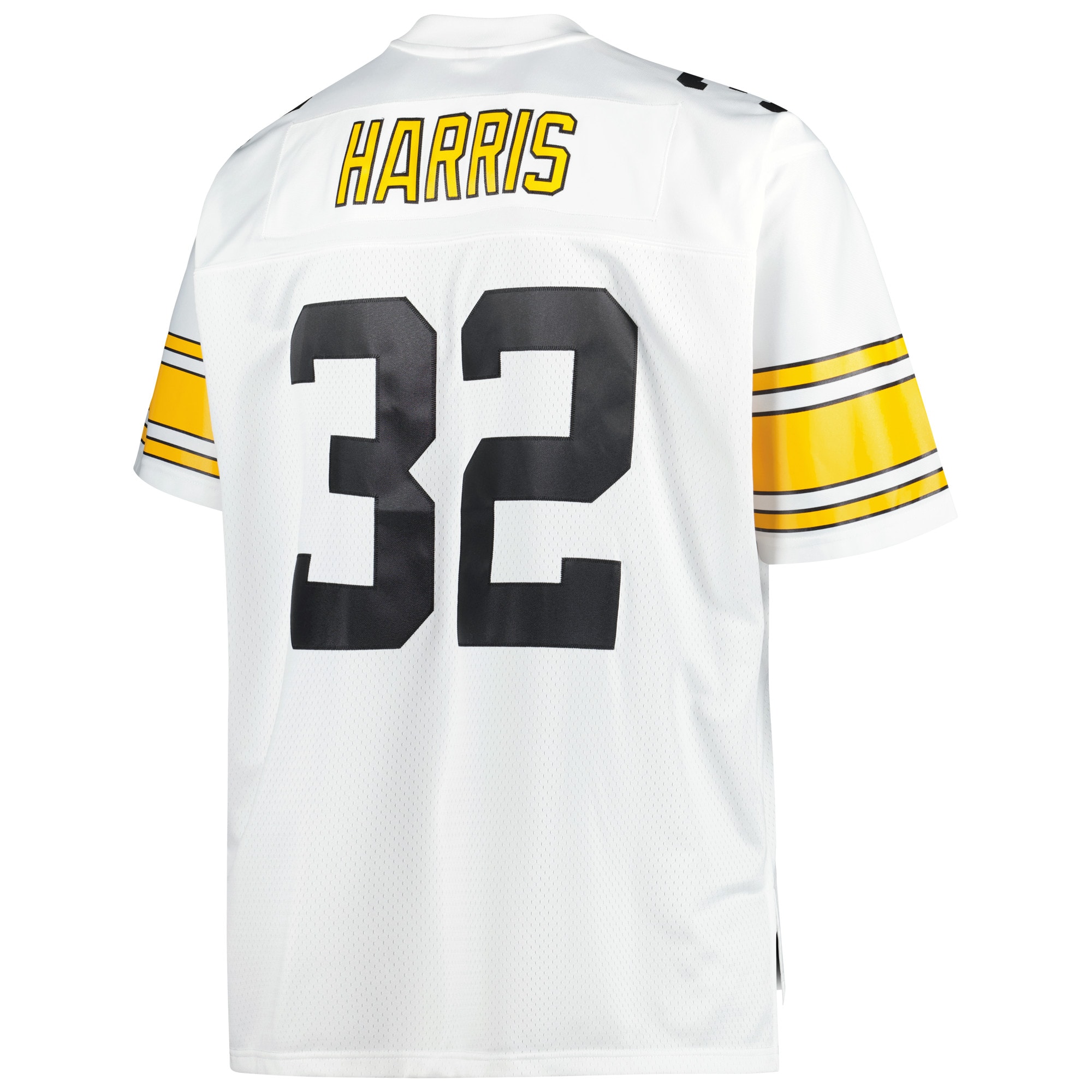 Franco Harris Pittsburgh Steelers Mitchell & Ness Big & Tall 1976 Retired Player Replica Jersey - White - vstockx