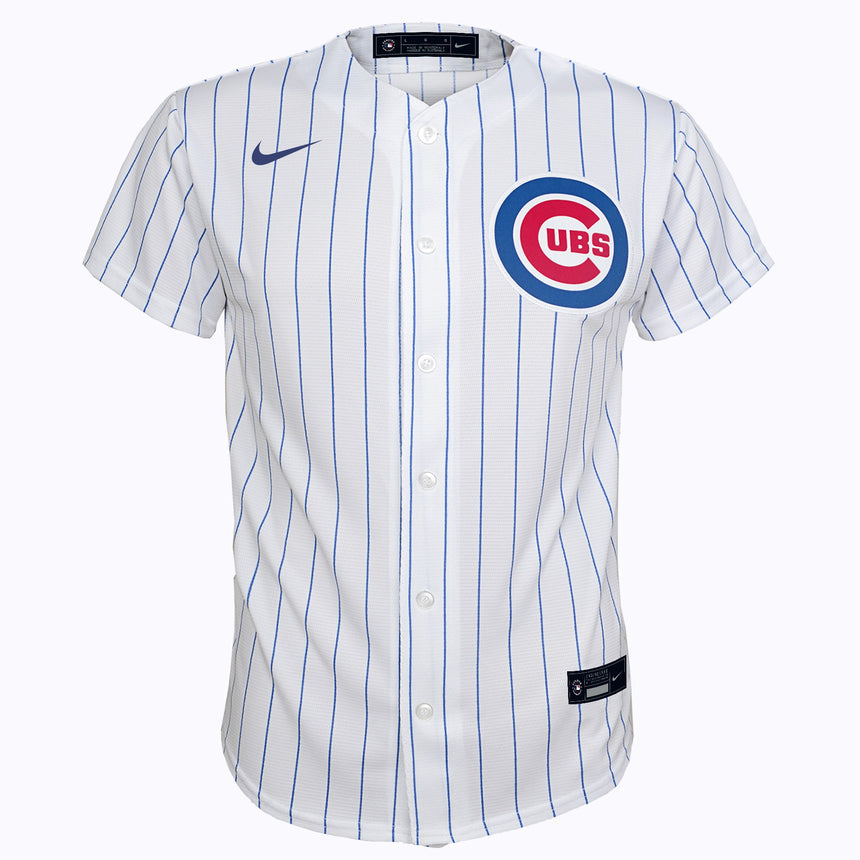 Youth Seiya Suzuki Chicago Cubs White Home Replica Jersey - vstockx