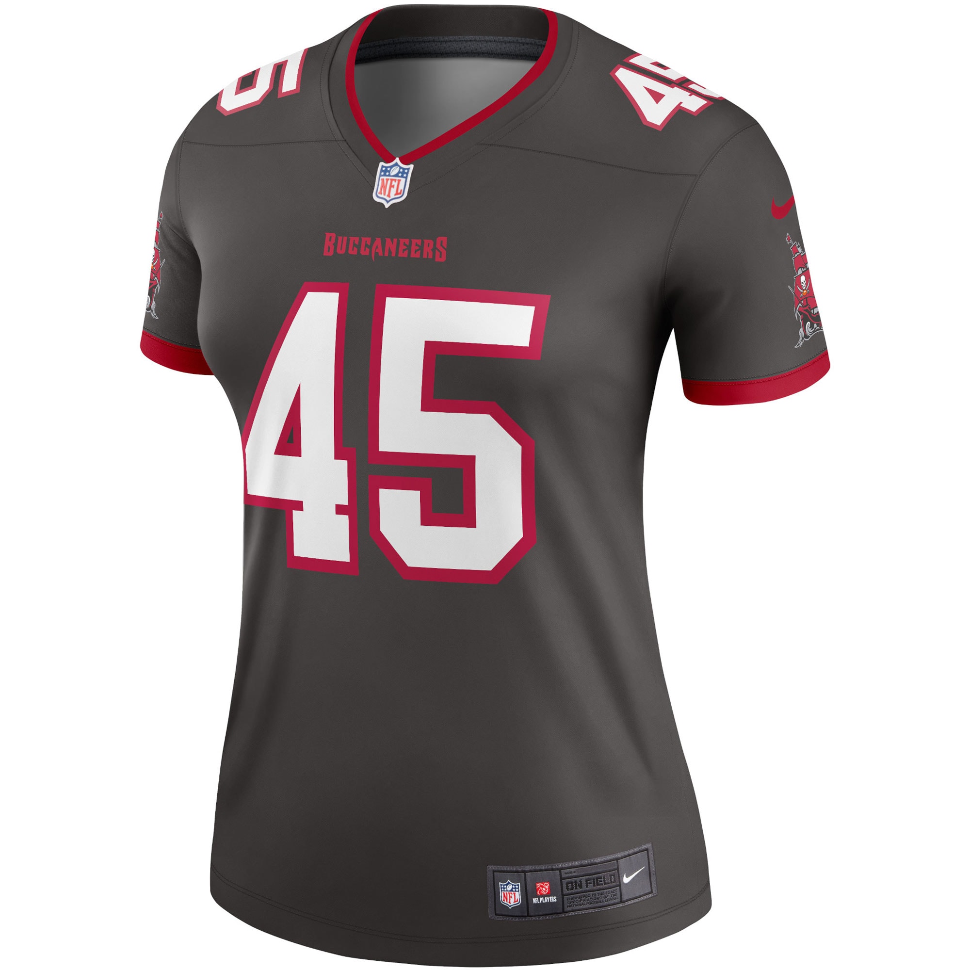 Devin White Tampa Bay Buccaneers Nike Women's Alternate Legend Jersey - Pewter - vstockx