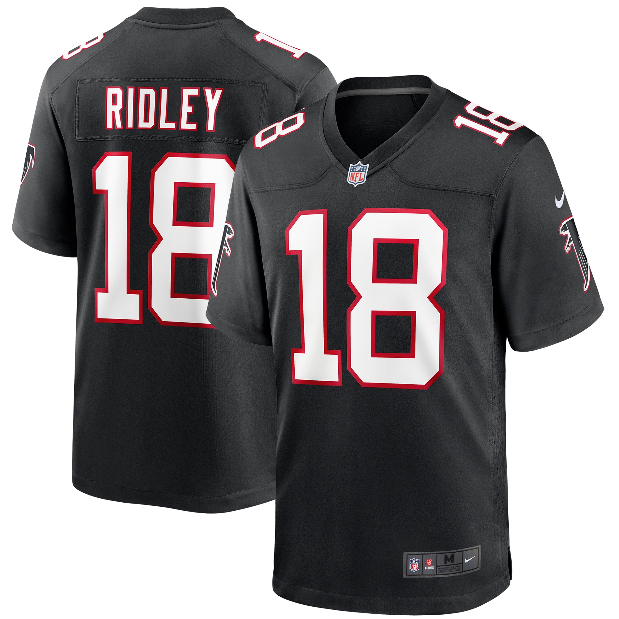 Calvin Ridley Atlanta Falcons Nike Throwback Game Jersey - Black - vstockx