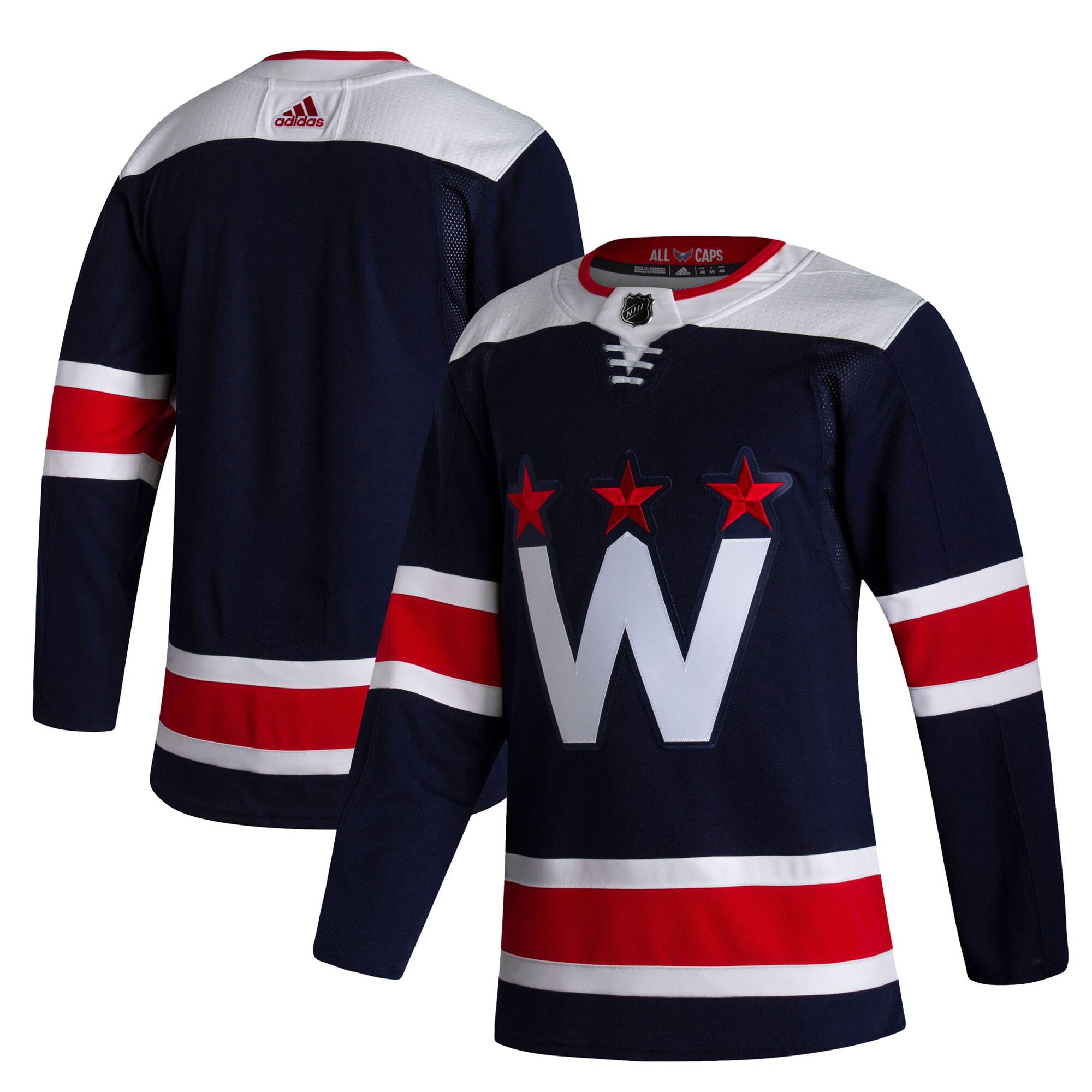 Washington Capitals adidas 2020/21 Alternate Authentic Jersey - Navy - vstockx
