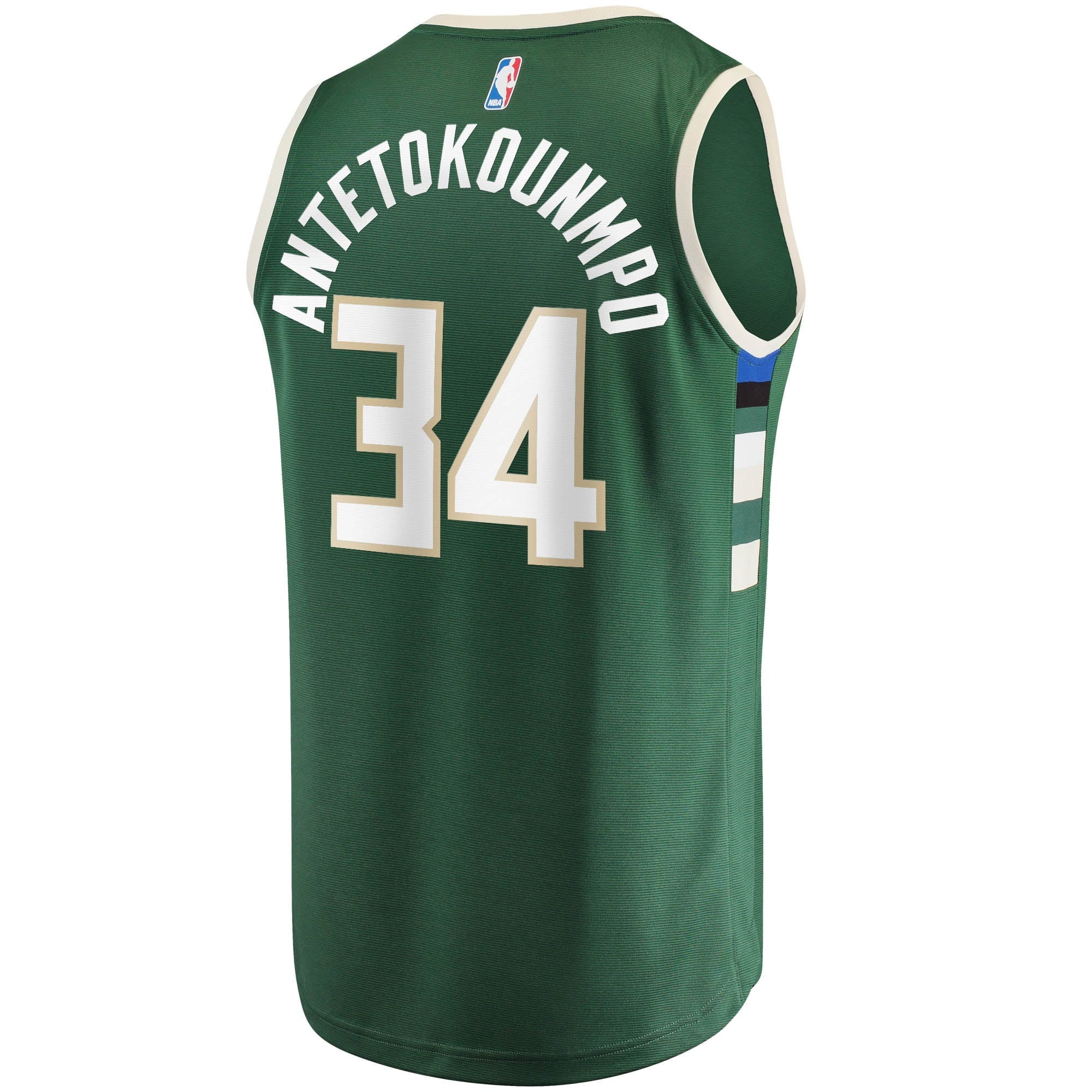 Men's Fanatics Branded Giannis Antetokounmpo Hunter Green Milwaukee Bucks Big & Tall Fast Break Player Jersey - Icon - vstockx